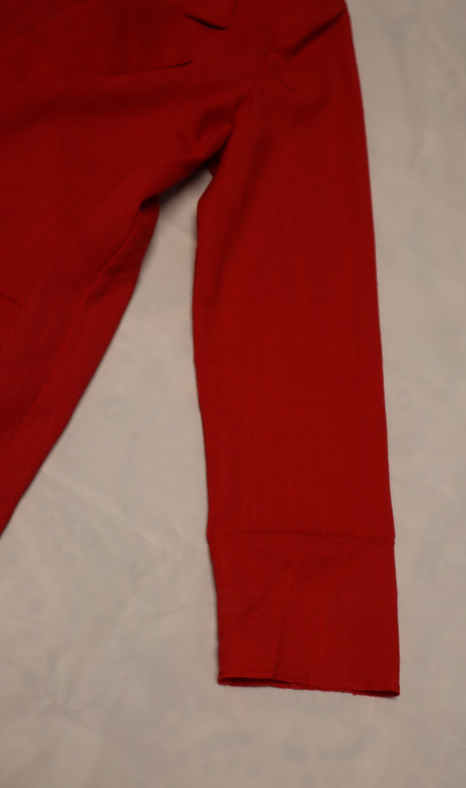 Vintage 70s TAKE 1 womens red open blazer size 15-16