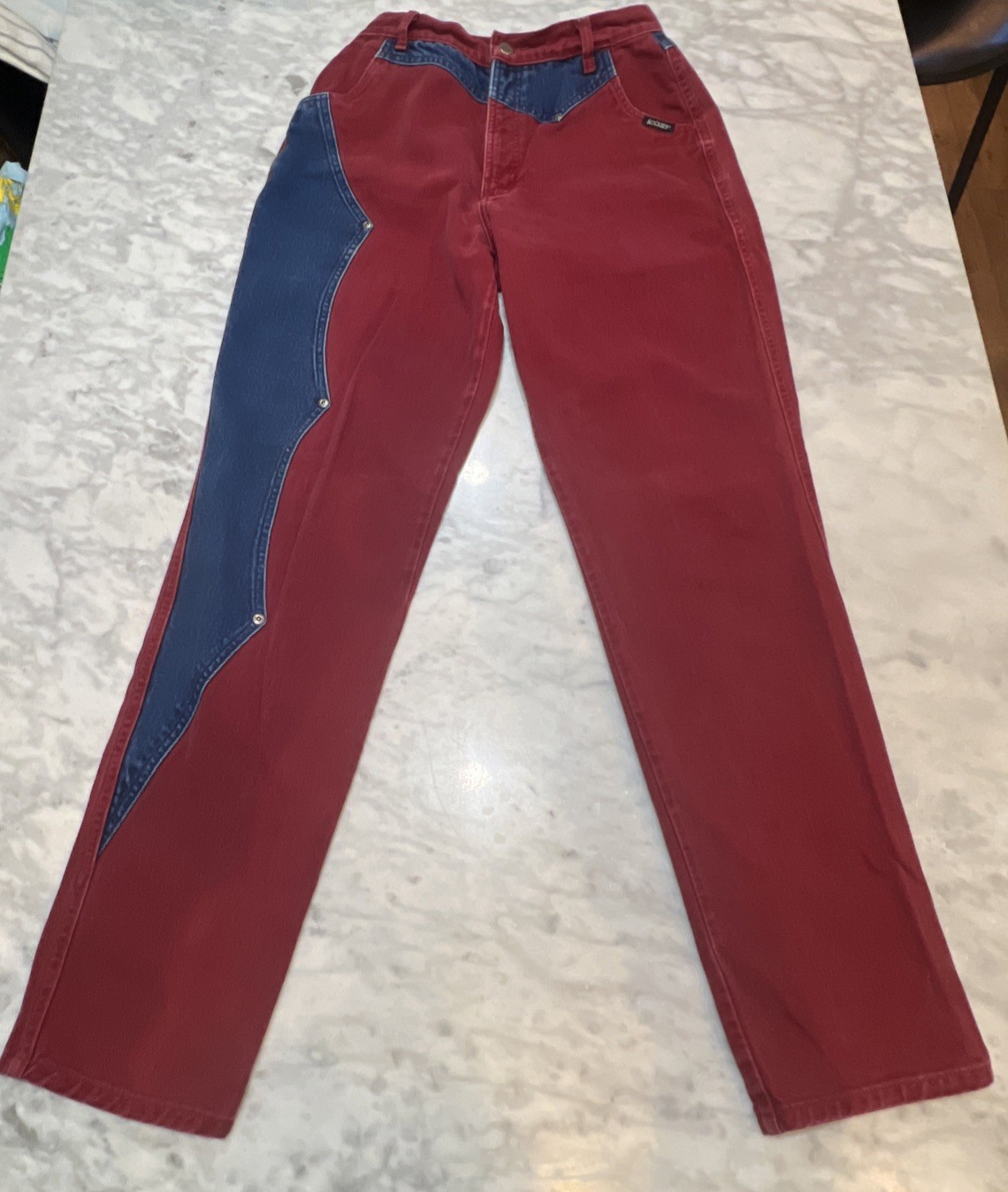 Vintage Rockies Western 2 Tone Jeans Pants Women 32/13 36 Inseam Western Cowgirl