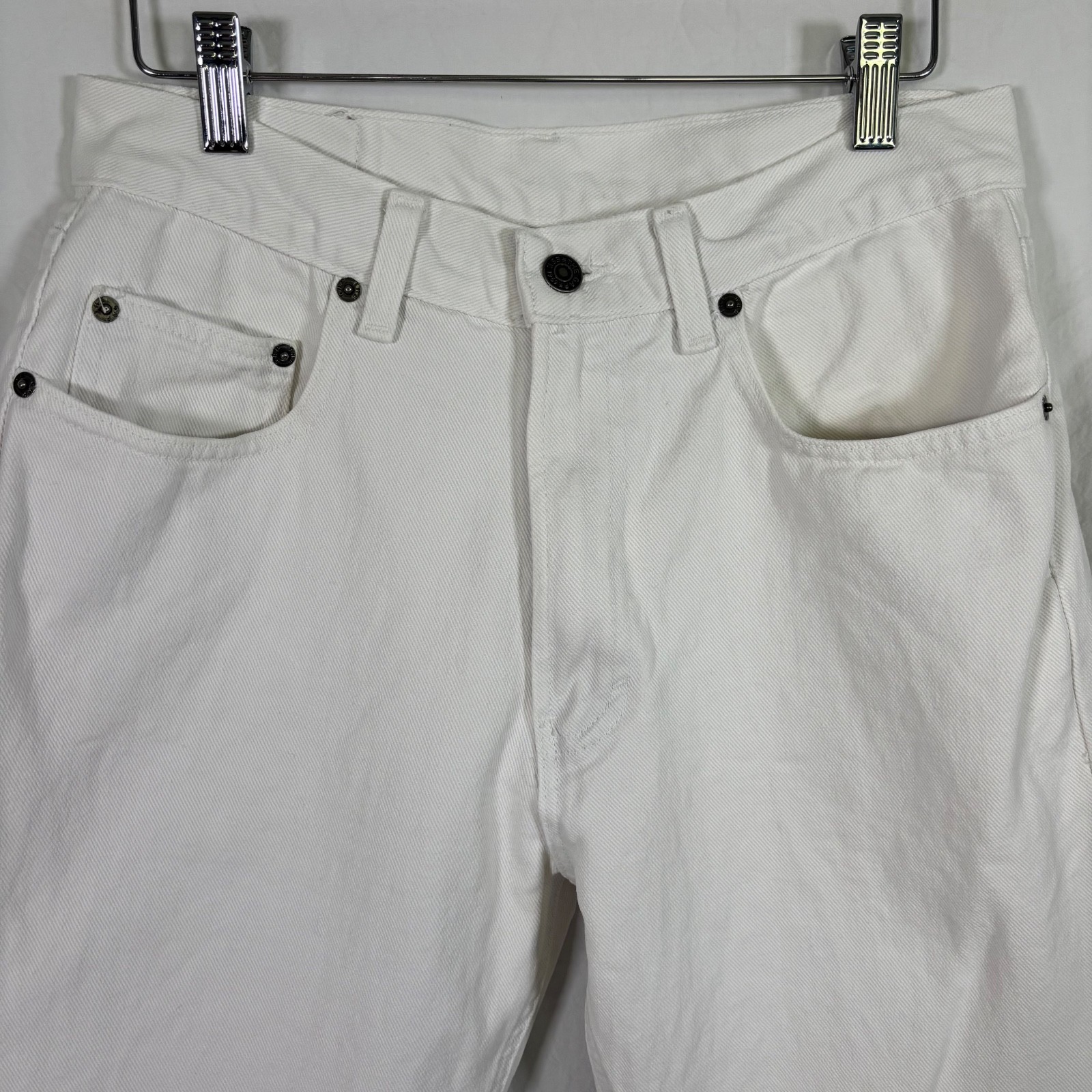 VTG Gap Jeans Loose Fit 90s Women’s Sz 26 White Made in USA Coastal Minimalism