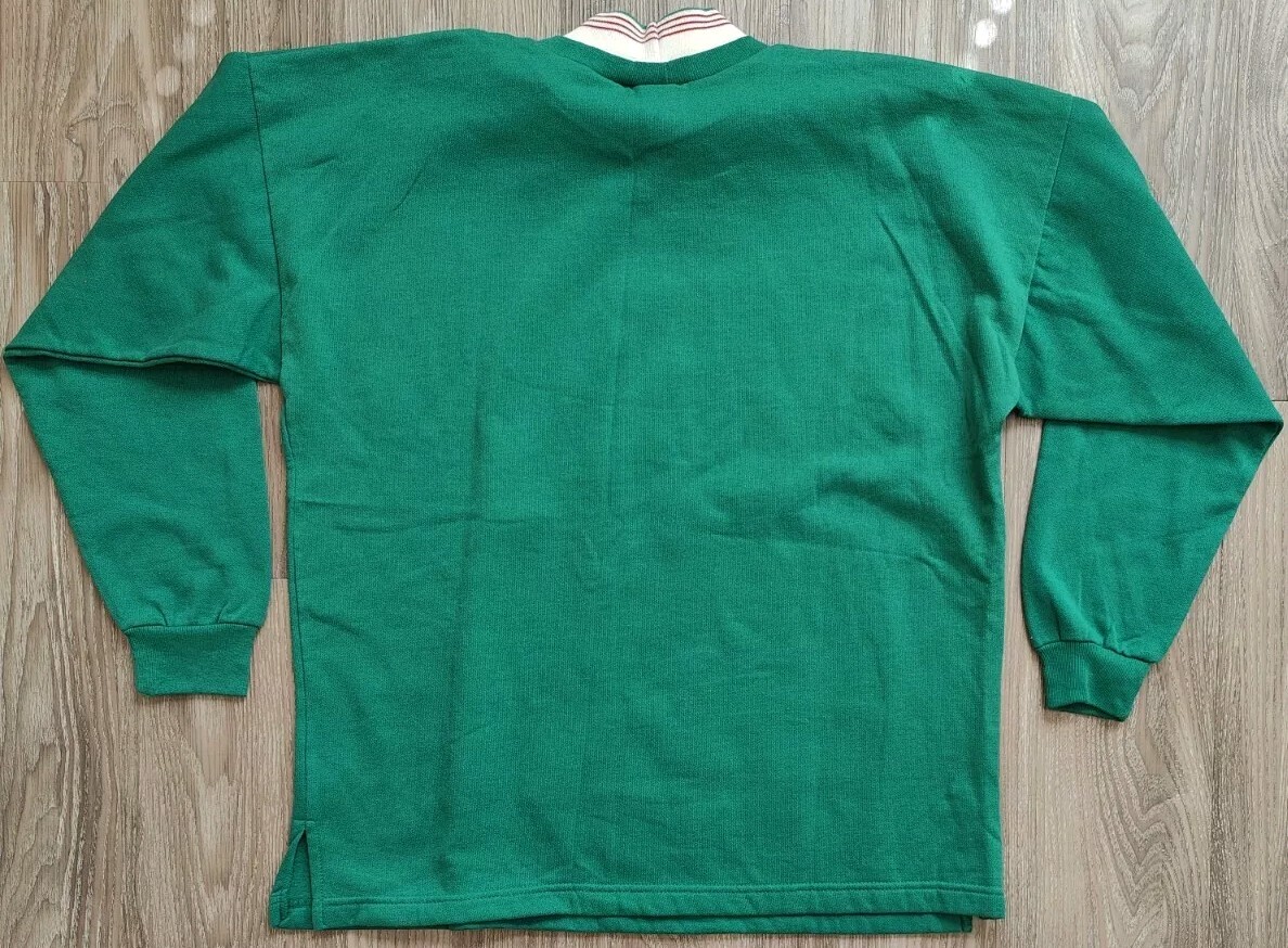 Vintage Holiday Time Christmas Sweater 14W/16W XL Green Snowman Tree 90s AOP NWT