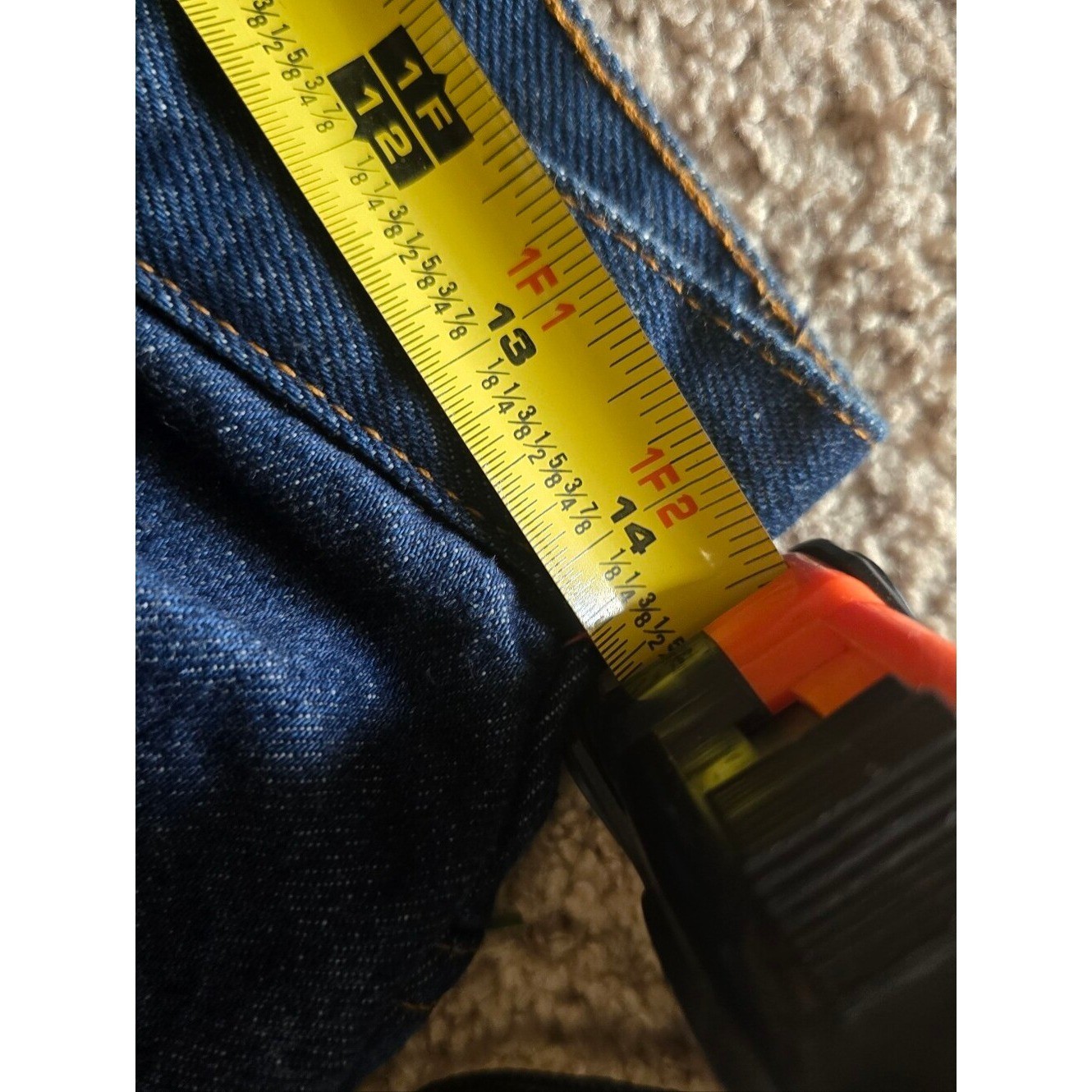 Vintage Womens Levi Strauss White Label Denim. Made In TX. Measured Size 6. Euc.