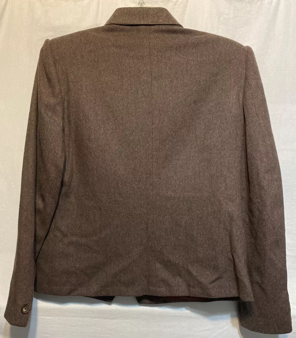Vintage Gordon of Philadelphia Pure Wool Blend Jacket Double Breasted 10 Brown