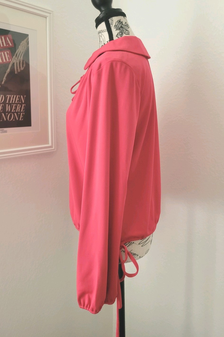 Vintage 60s 70s Peasant Top Balloon Sleeve Blouson Medium Matti of Lynne Boho