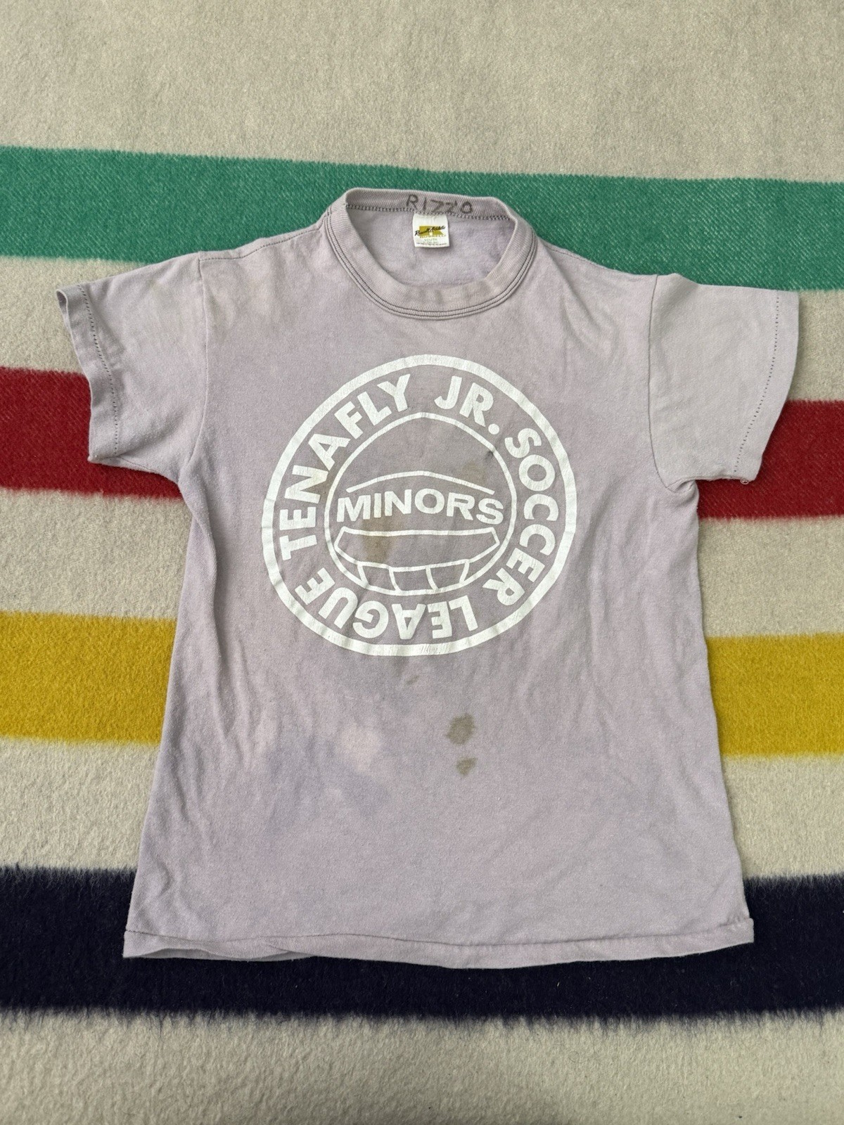 Vintage 70s Russell Athletic Gold Tag Youth Large Women’s XS SunFaded Faded Tee
