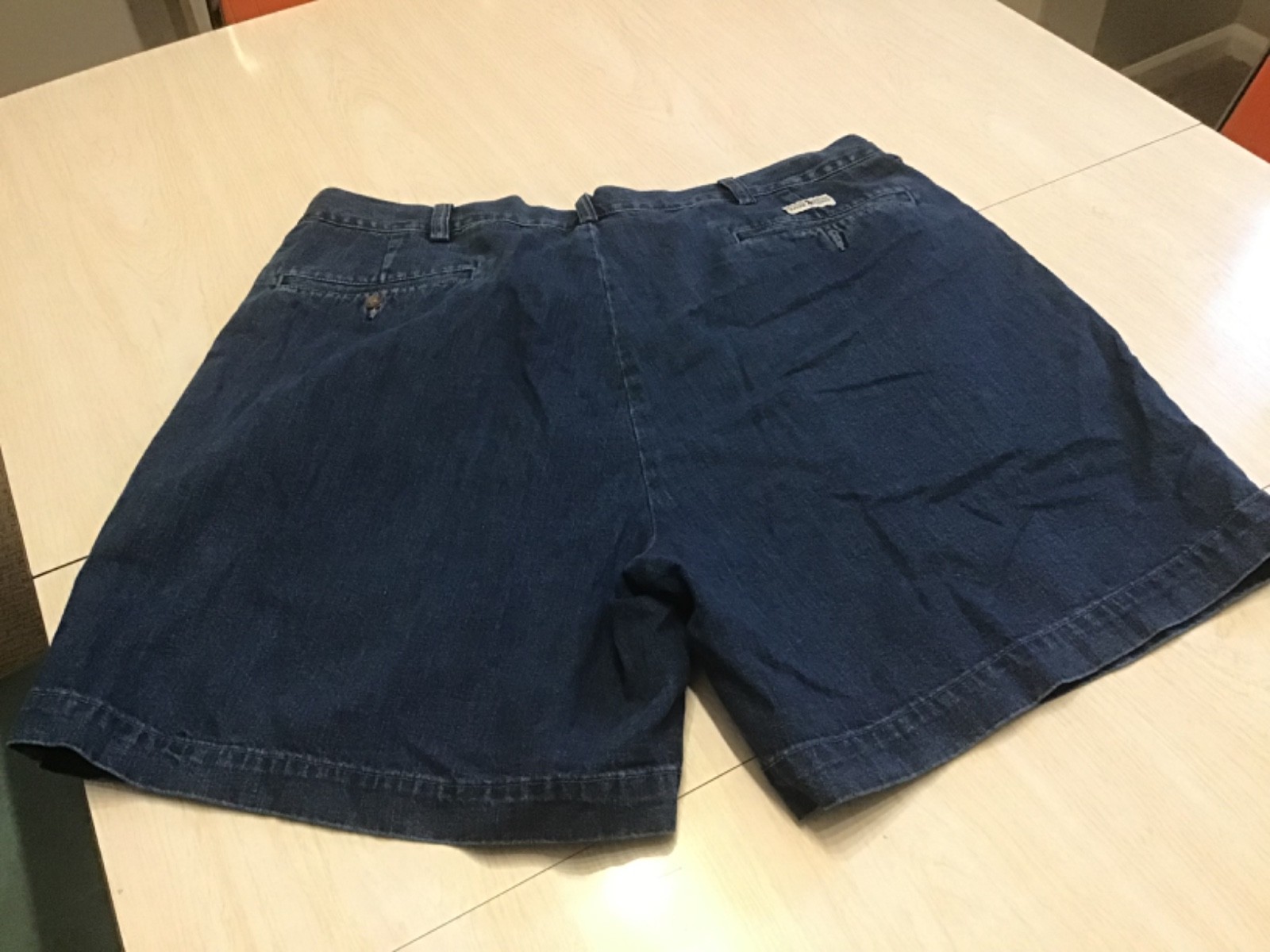 Vintage Polo Ralph Lauren Denim Shorts Womens Pleated NO SIZE TAG See Pictures