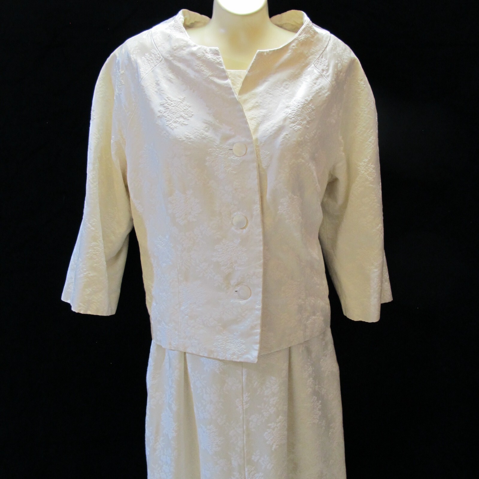 Vintage 1950’s Women’s Wedding Dress w/ coat (H0051)