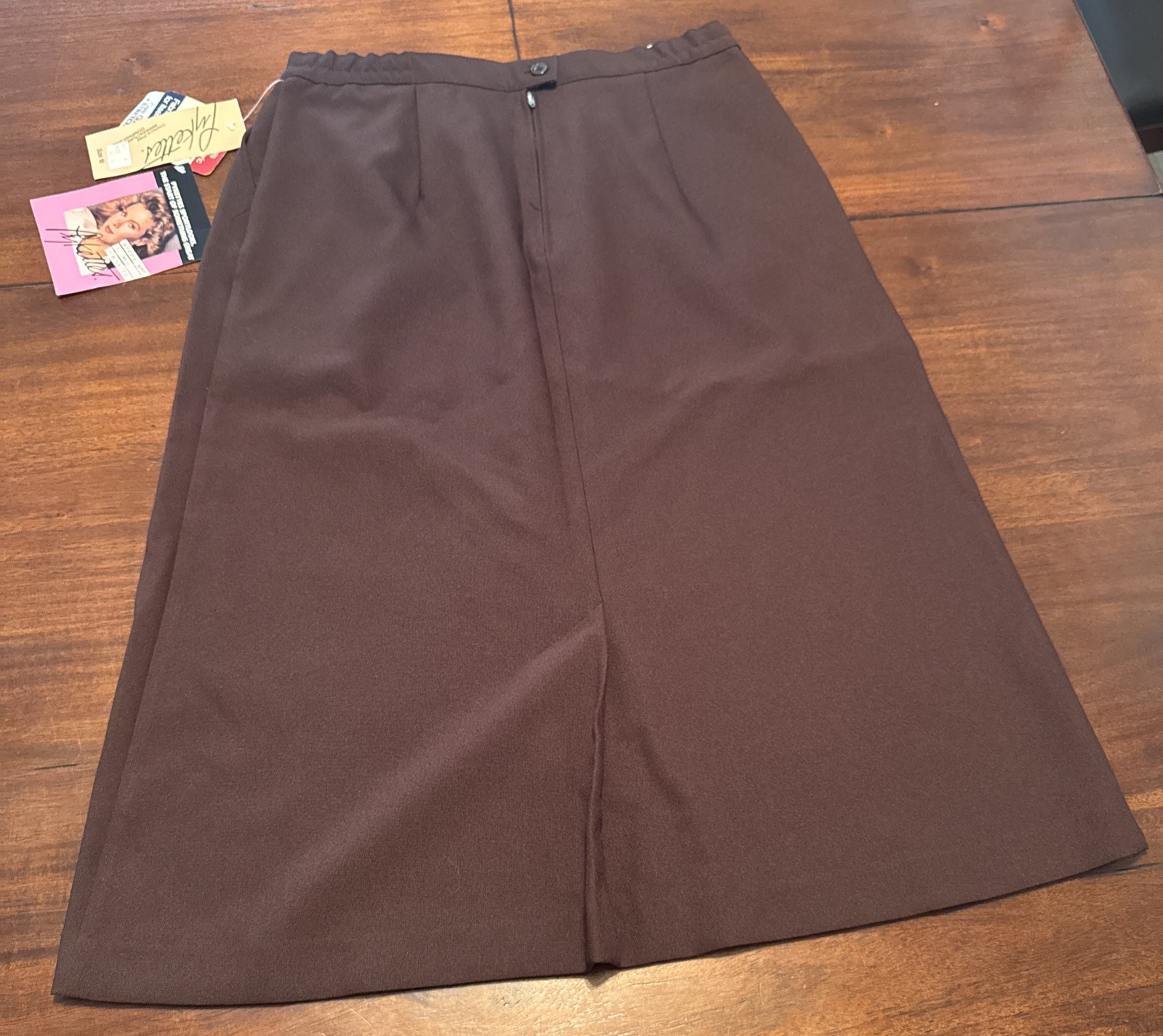 NWT Vintage Pykettes Women’s Pants Size 16 Brown 100% Polyester Made USA
