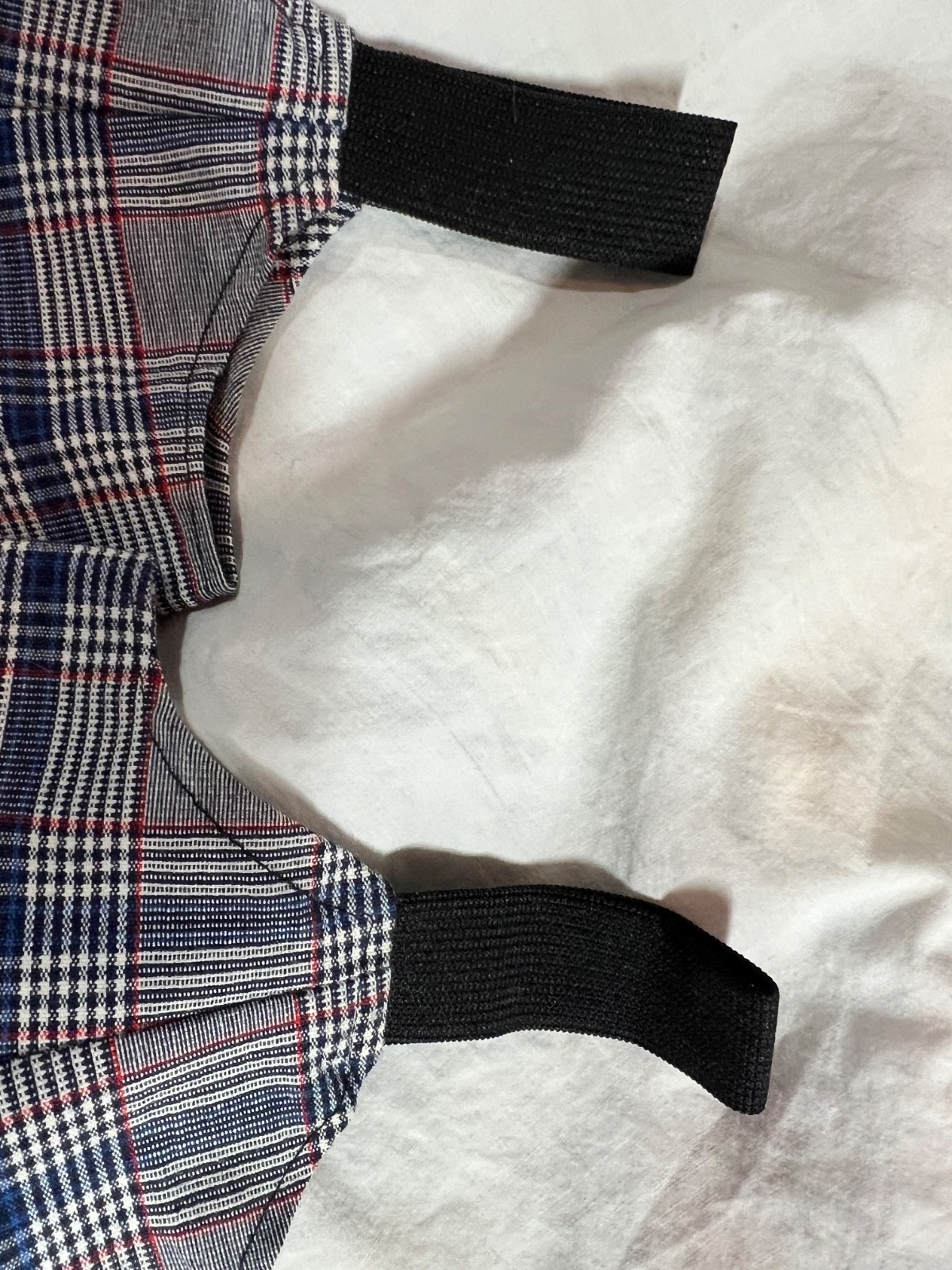 Vintage High-Waist COUNTERPARTS Blue/Gray Red Plaid Stirrup Pants 16W Pockets