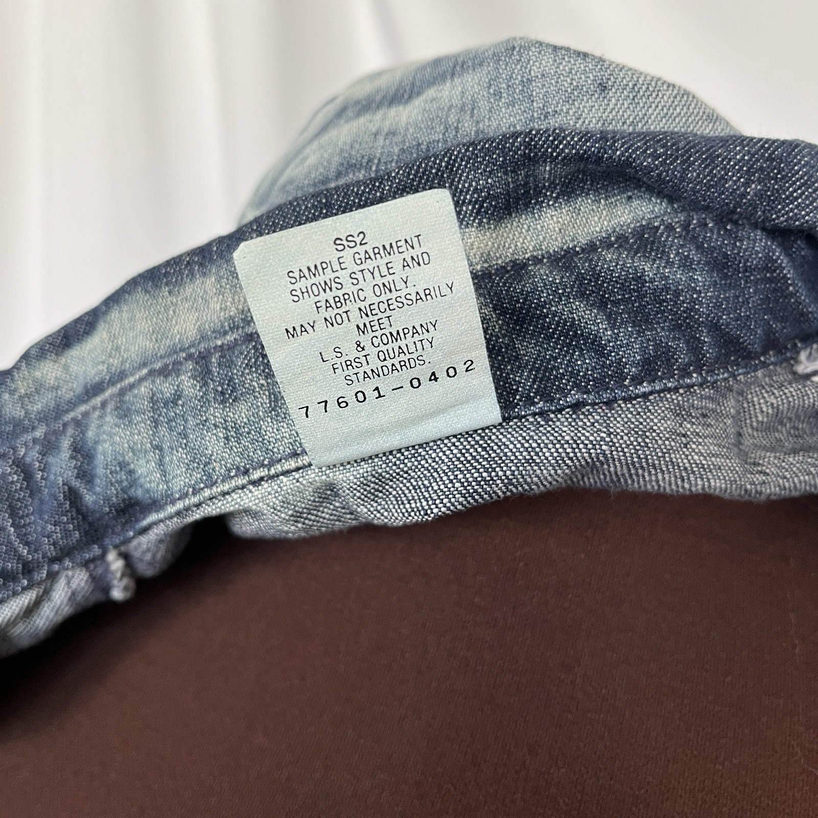VTG 90s Levi’s SilverTab OOAK 2pc Sample Denim Jacket Set Womens Medium