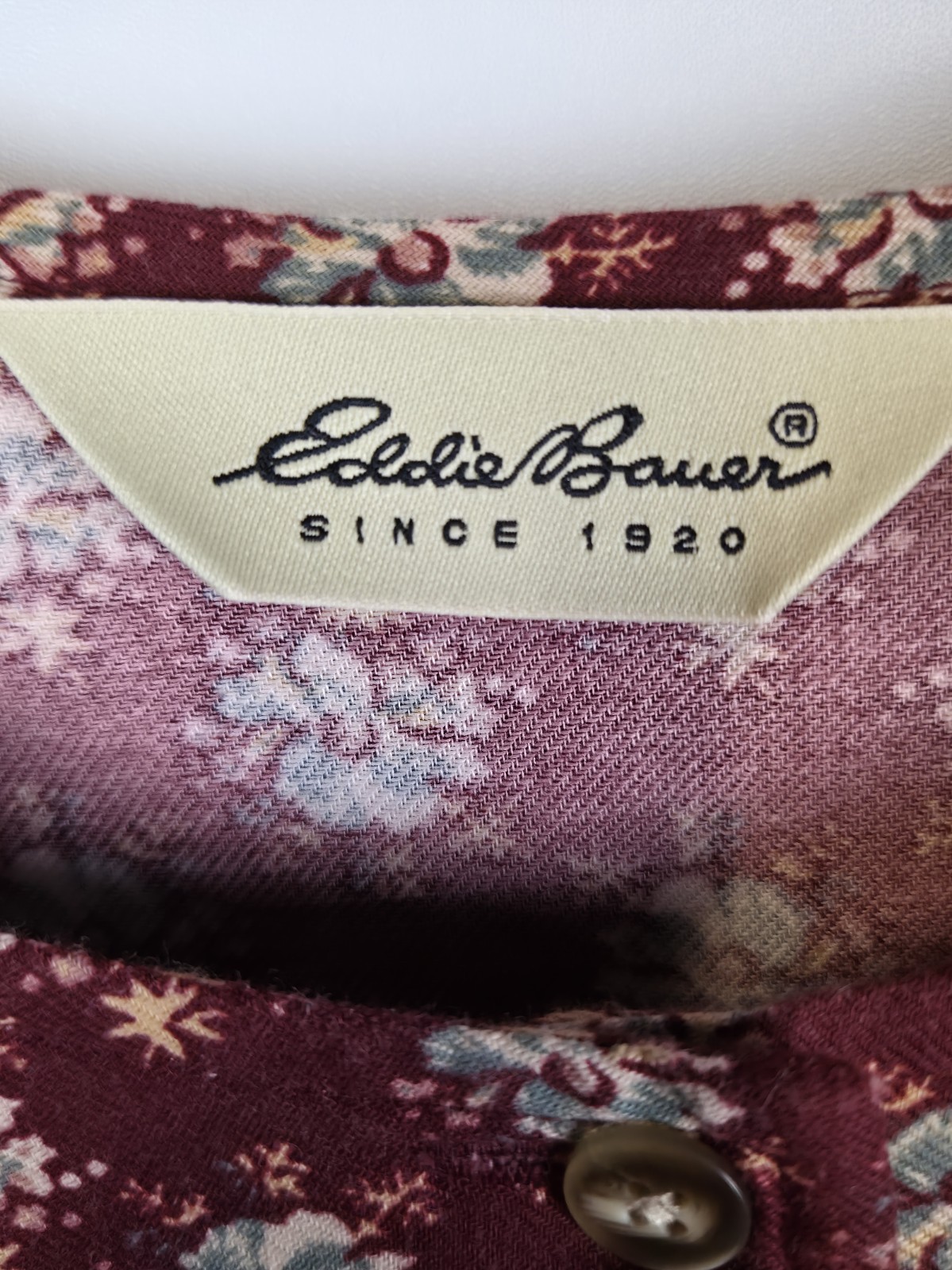Vtg 90s Eddie Bauer Floral Maxi Dress Large Cottagecore Grunge Americana Cotton