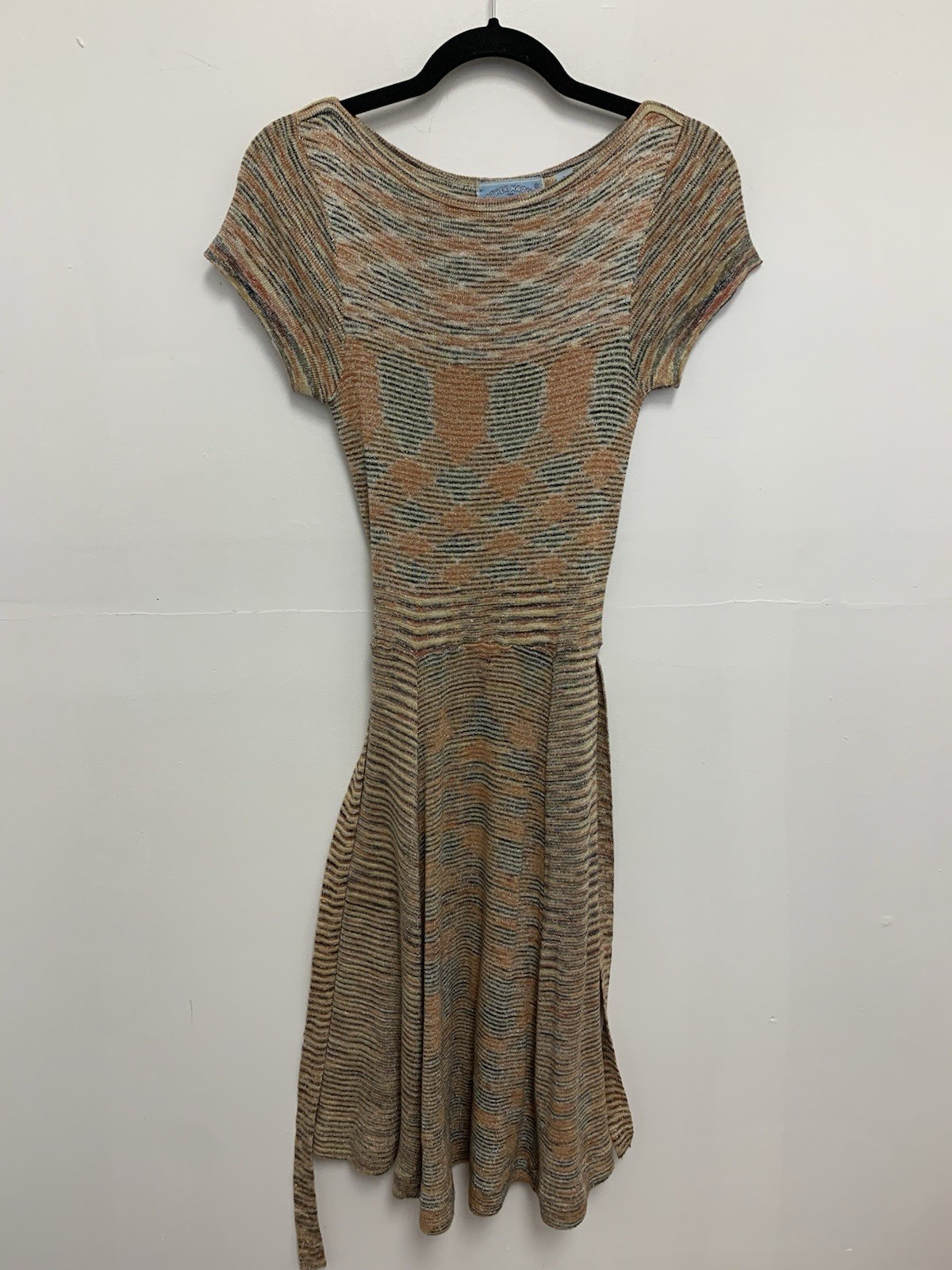 MOTHER NATURE For ORGANICALLY GROWN BY ARPEJA KNIT DRESS, 1970s, EUC, Sz L