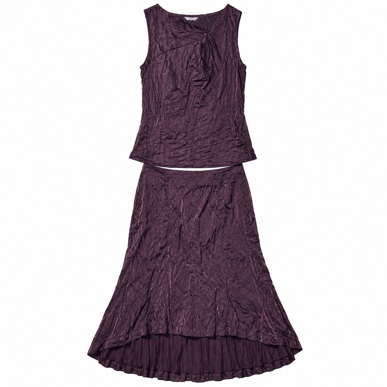 Vintage Clothe by Muriel Dombret 2 Piece Skirt Set 8 Plum Y2K Formal