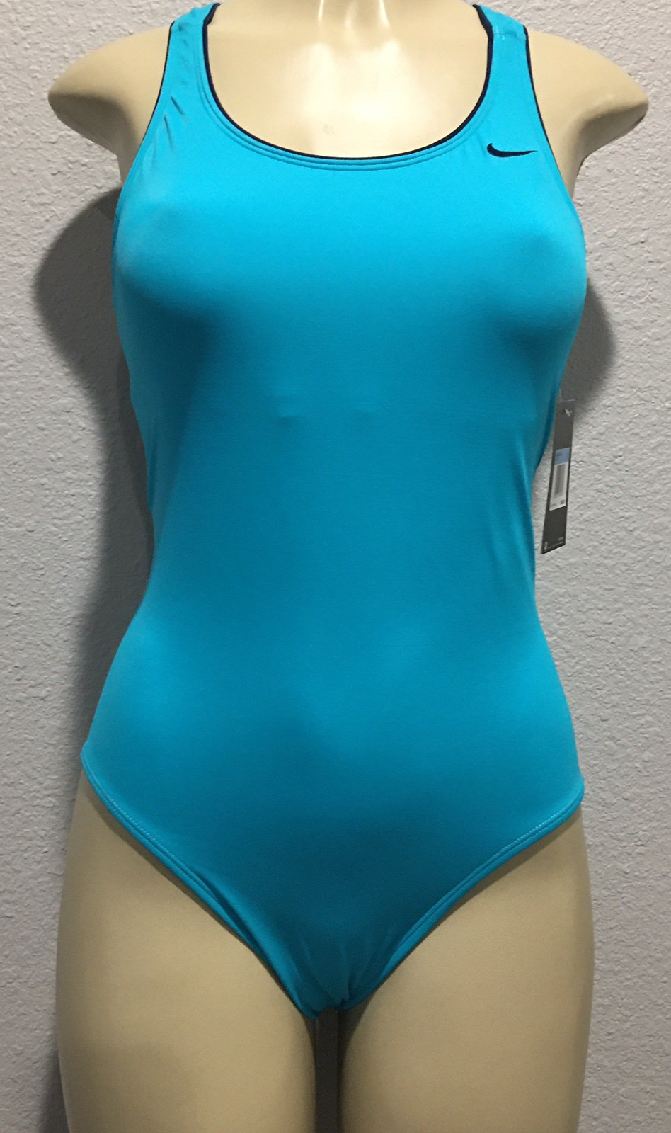 NWT Nike Ocean Blue Racerback One Piece Swimsuit M
