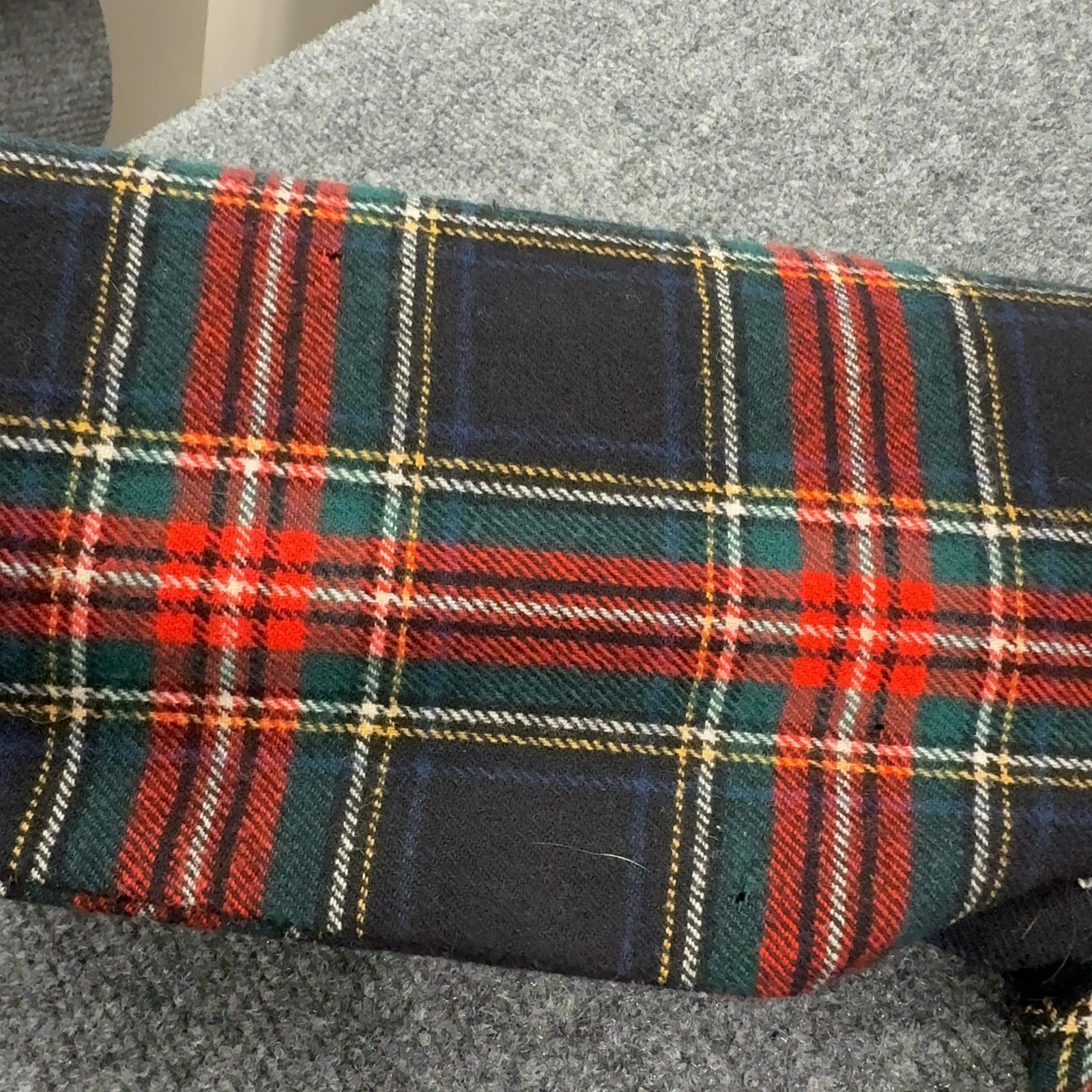 Vintage Pendleton Robe Women M Multicolor Virgin Wool Plaid Belted Long Classic