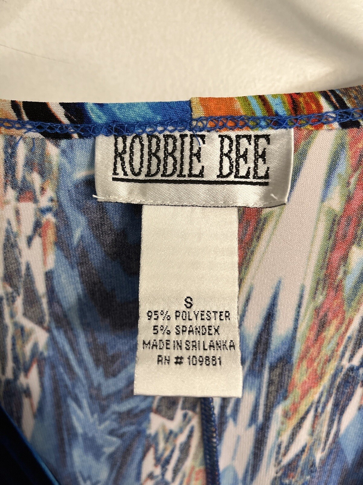 Vtg 90’s Art To Wear Splash Dress Robbie Bee Faux Wrap Career Church Small