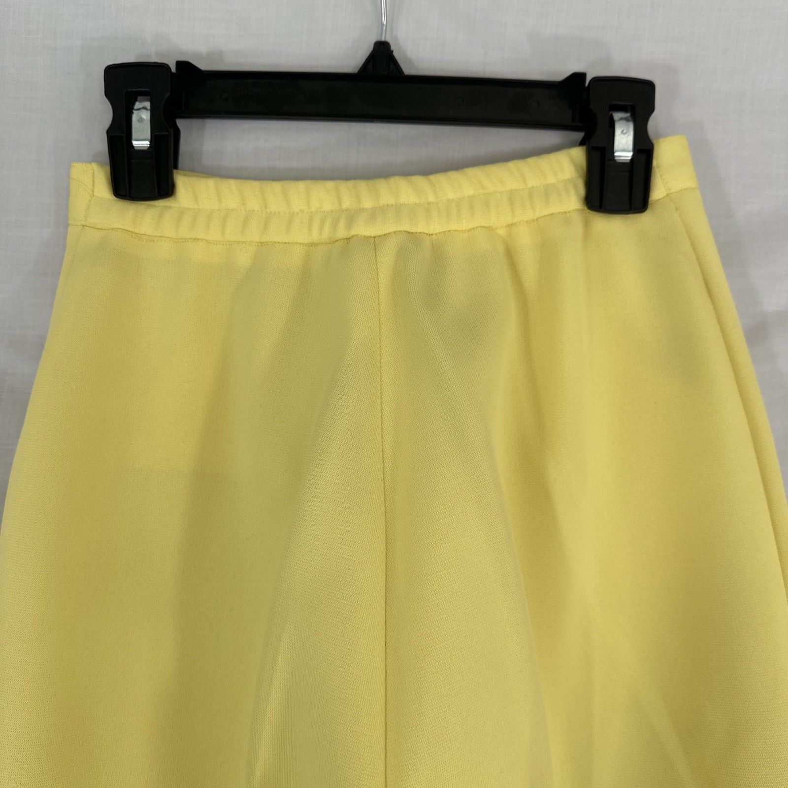 Rare 70’s XXS High-Waist Bell Bottom Pants Yellow Button Zip 22″Waist 30″Inseam