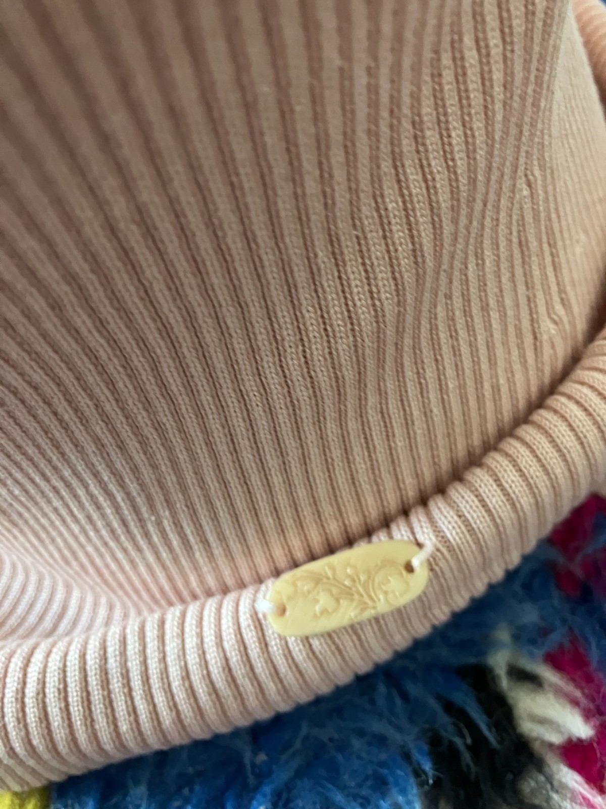 Vintage 90s Tommy Bahama Silk & Cotton Light Pink Ribbed Tank Top Women’s S