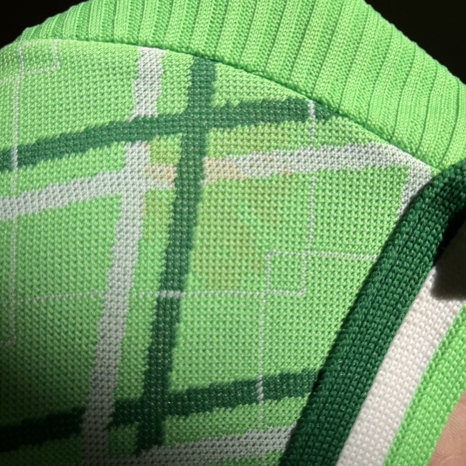 Vtg 60s 70s Green Argyle Cardigan Knit Check 5-6 Women’s Aspirations Preppy Flaw