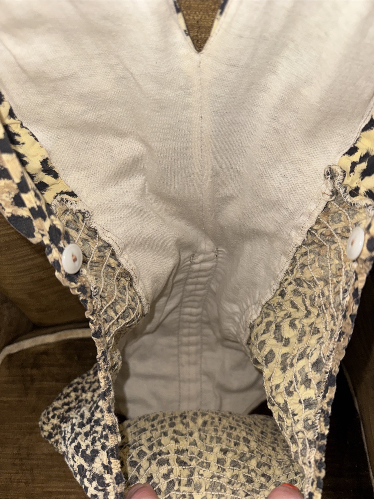 Cole of California Leopard Print Swimsuit Bathing Suit Booty Shorts Pin Up 2103