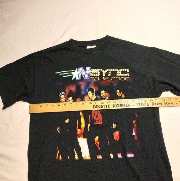 NSYNC Tour 2000 Double Sided T-Shirt Large Winterland Tag Y2K