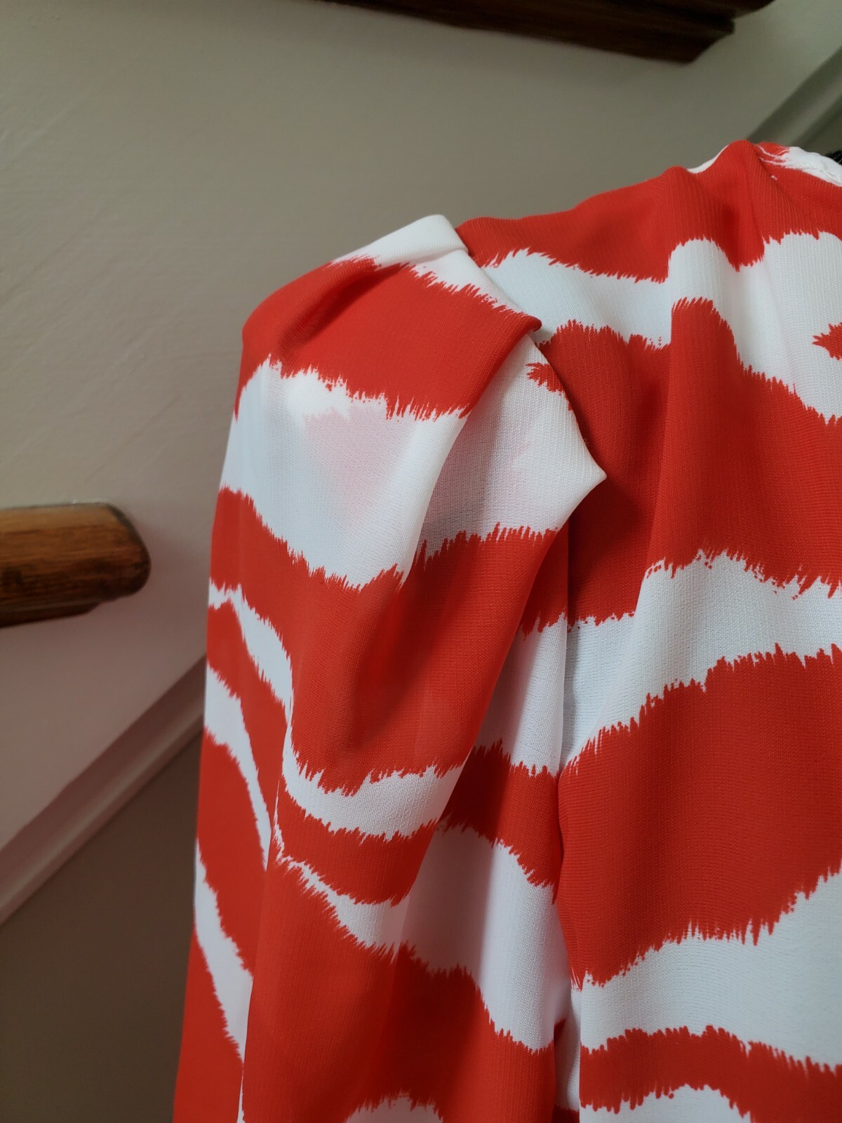 J.B.Too Women’s Red/White 100% Polyester Half Sleeve Vintage KneeLength Dress S