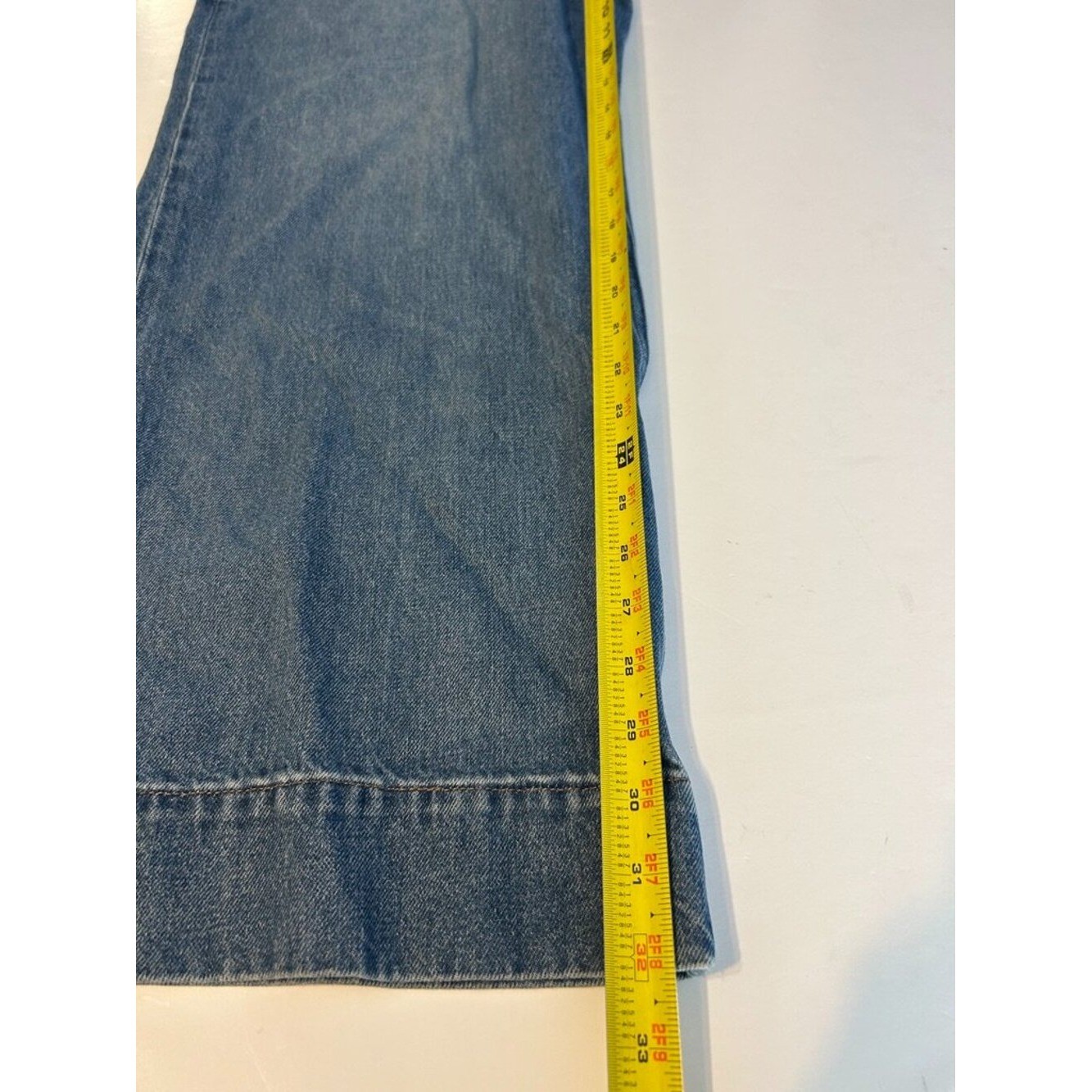 Express Wide Leg Jeans 14R High Rise Blue Denim 90s Retro Casual Model Off Duty