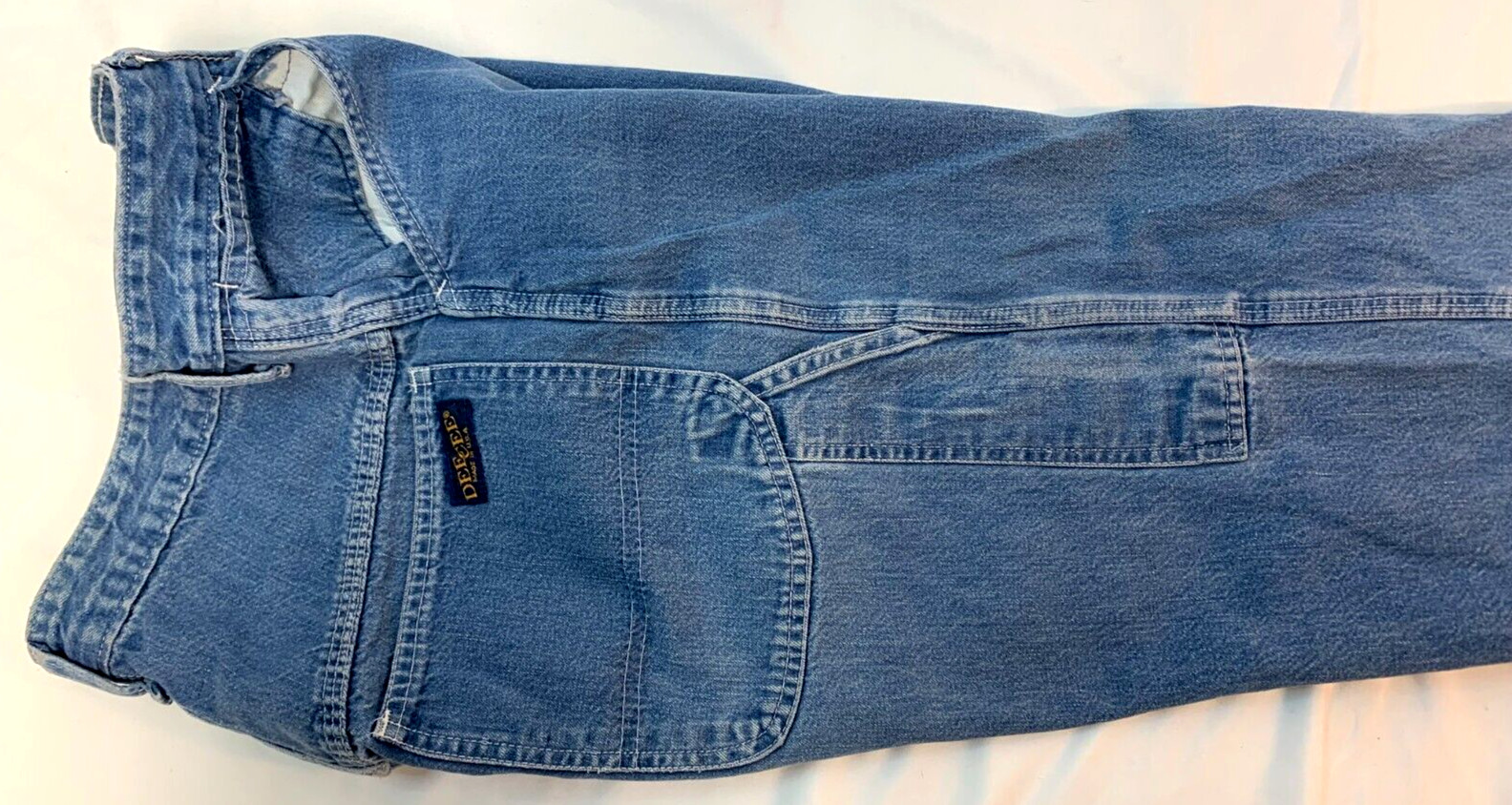 Vintage 1970’s DEE CEE Demin Blue Jeans Mom High Rise Workwear Painters Pants