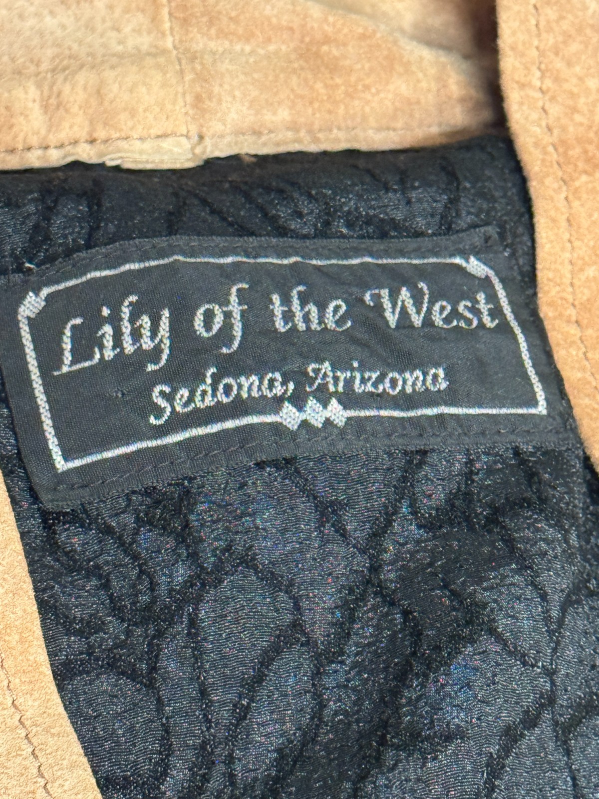 Vintage – Lily of the West – Sedona Arizona – Blanket Jacket – Wool and Suede
