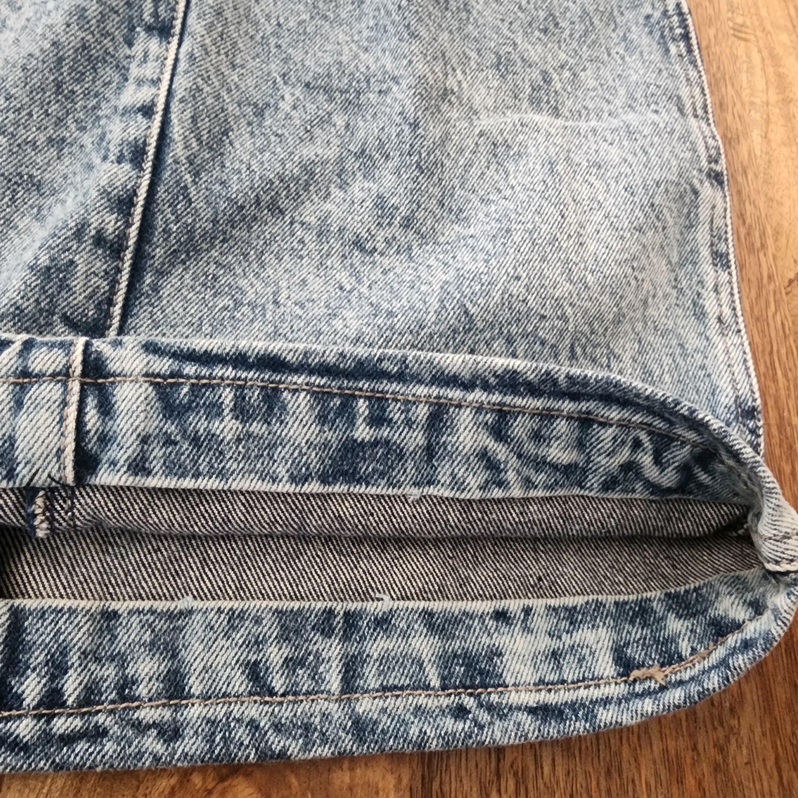 Vintage Filippo Totti Dress Womens 7/8 Blue Denim Overall Jumper Acid Wash 80s