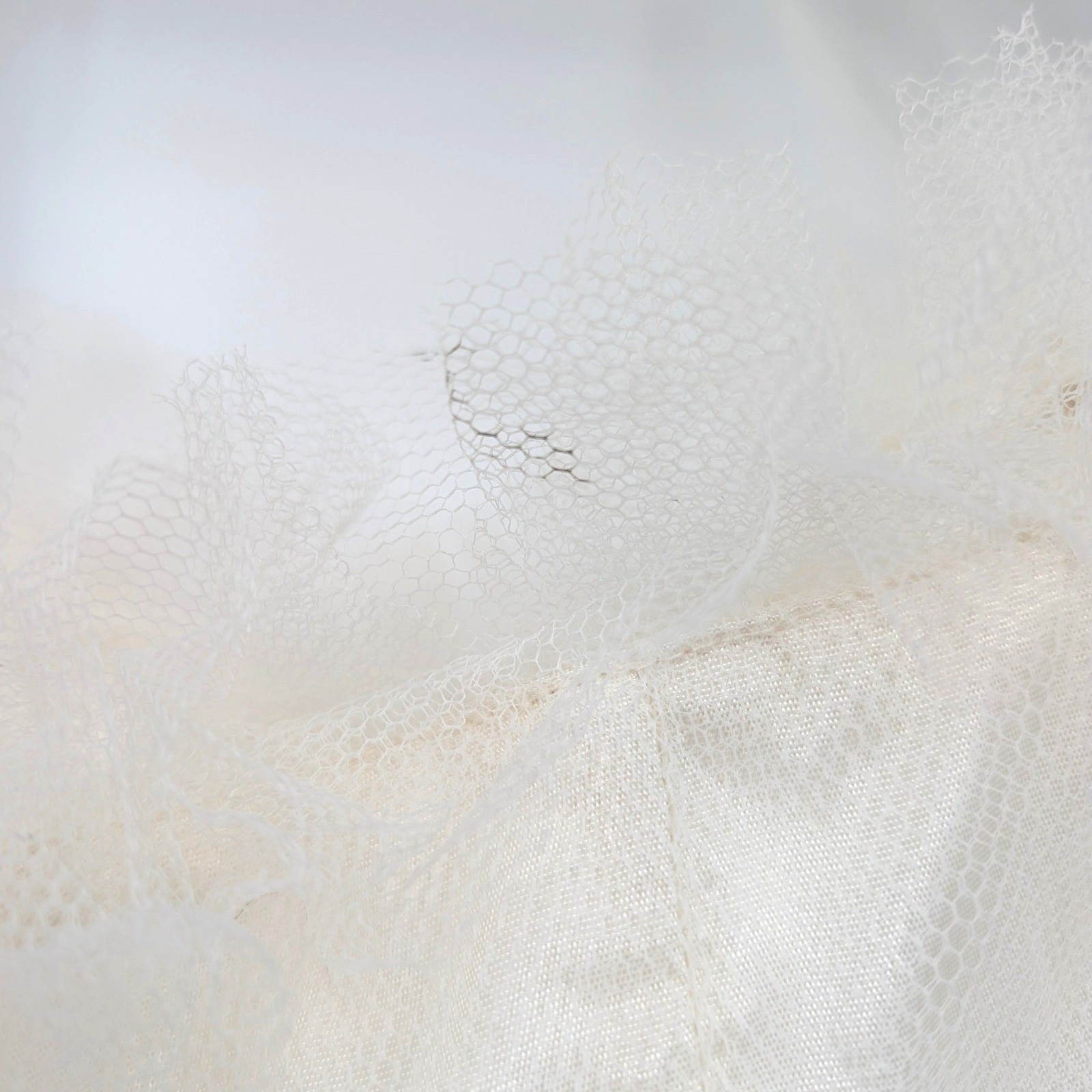 Vintage White Strapless Tulle Party Dress Detachable Shawl Fit & Flare Bridal XS