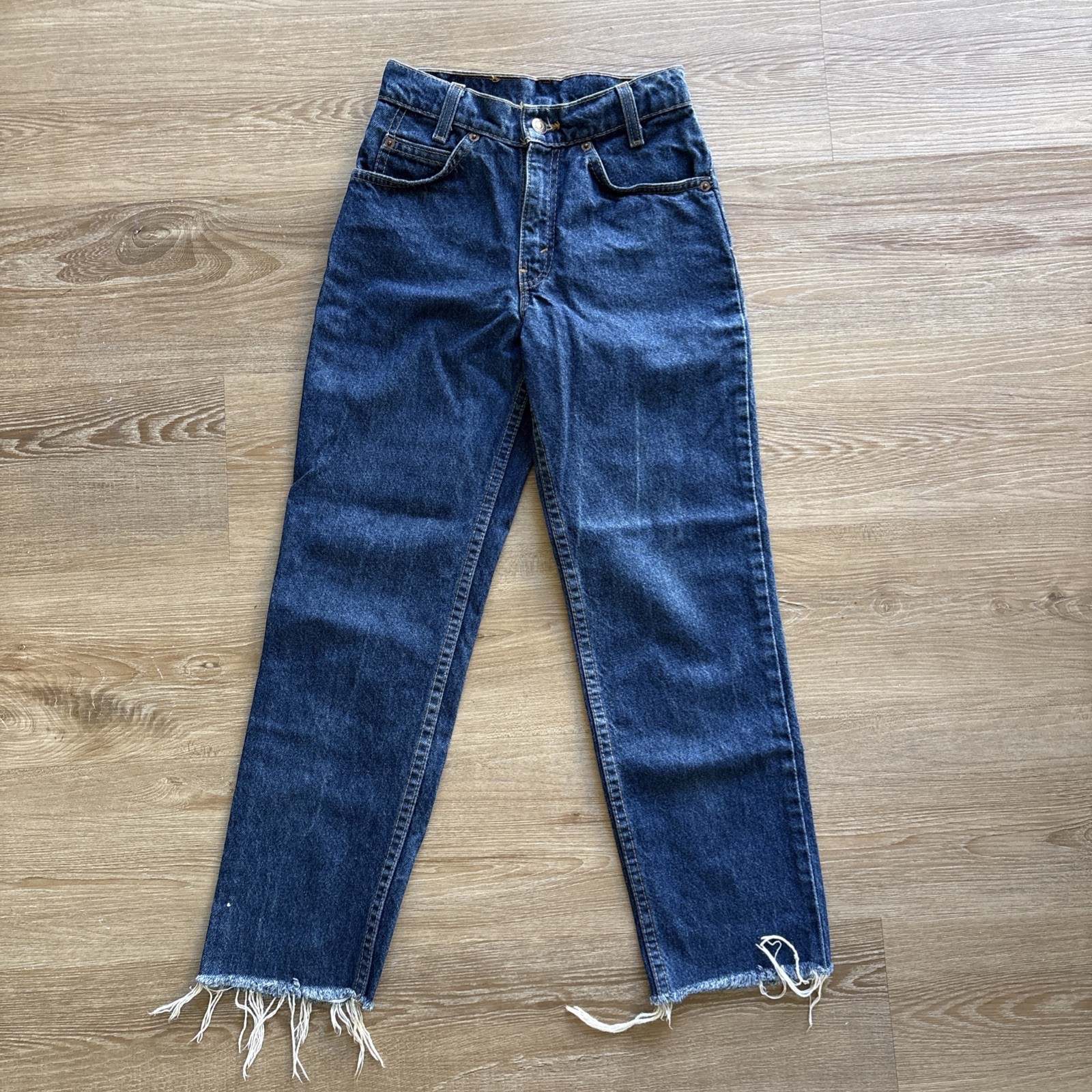 Vintage Levi’s 505 Orange Tab Student Fit Womens 25×30 (24×25) Cropped Jeans