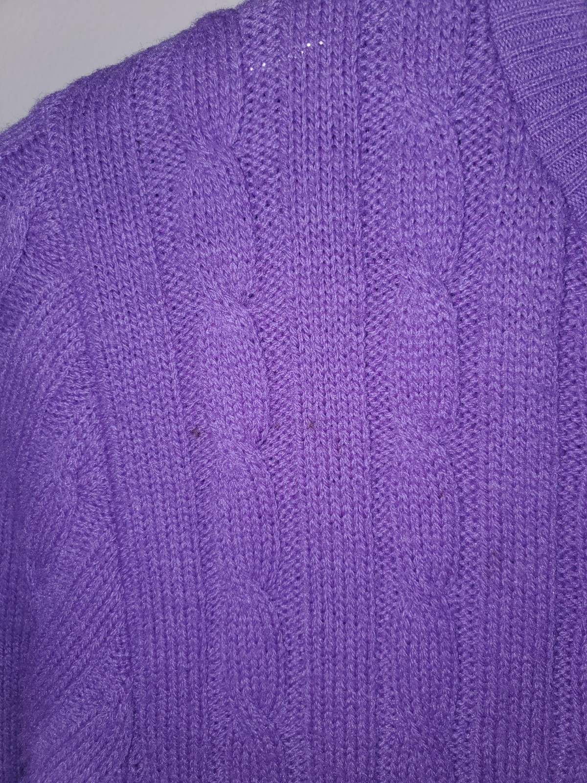 VTG 60’s JERSILD Purple Button Down ski CARDIGAN Sweater 100% ORLON WINTUK SZ 40