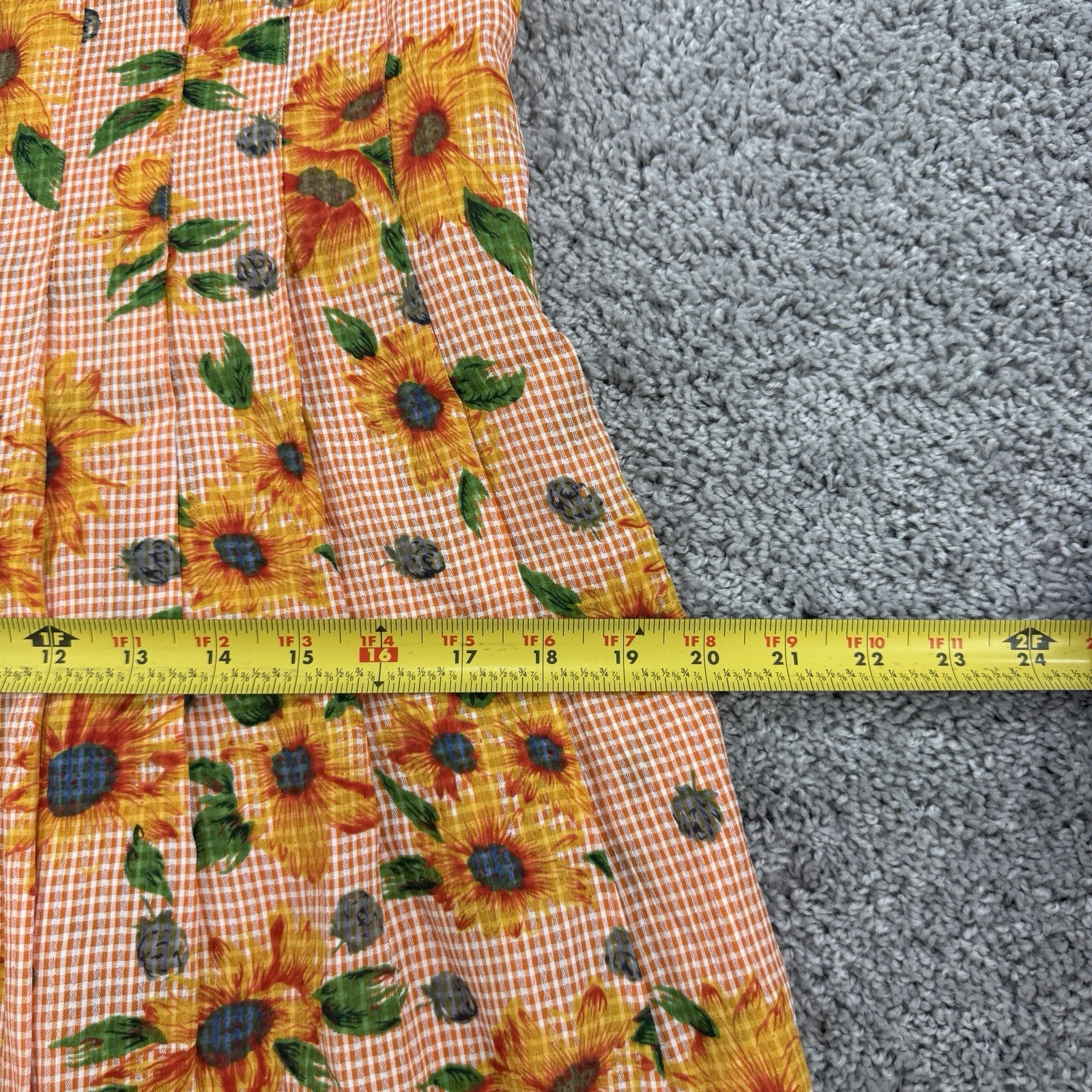 VTG Sarah Elizabeth Dress Women’s 4 Sunflower Cottagecore Prairie Peasant Midi