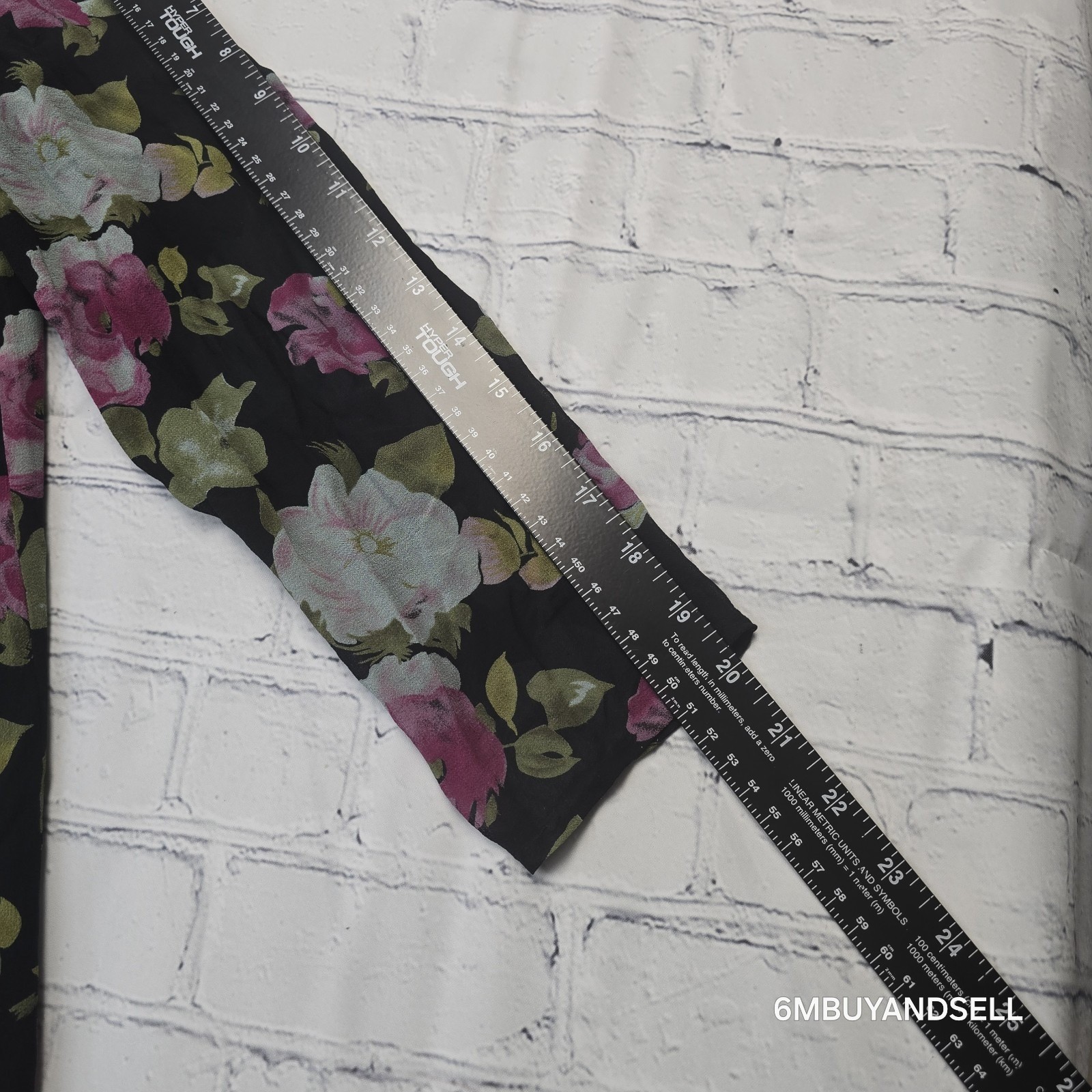 Evan-Picone Vintage 90s Silk Floral Midi Dress 12 Black Pink Purple 3/4 Sleeve