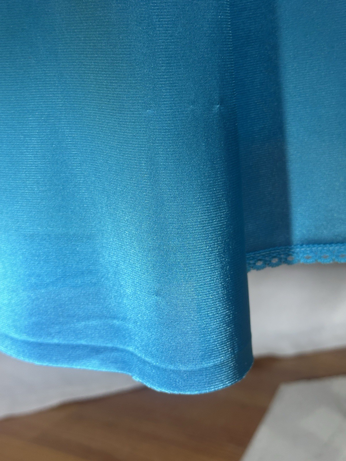 Vintage Miss Elaine Teal Peignoir Set Robe Nightgown Union Made Cottagecore S