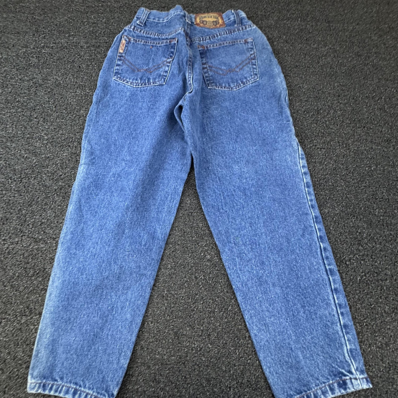 Vintage Gitano Jeans Womens 12 Short Blue Denim High Rise Tapered Mom 90s Pants