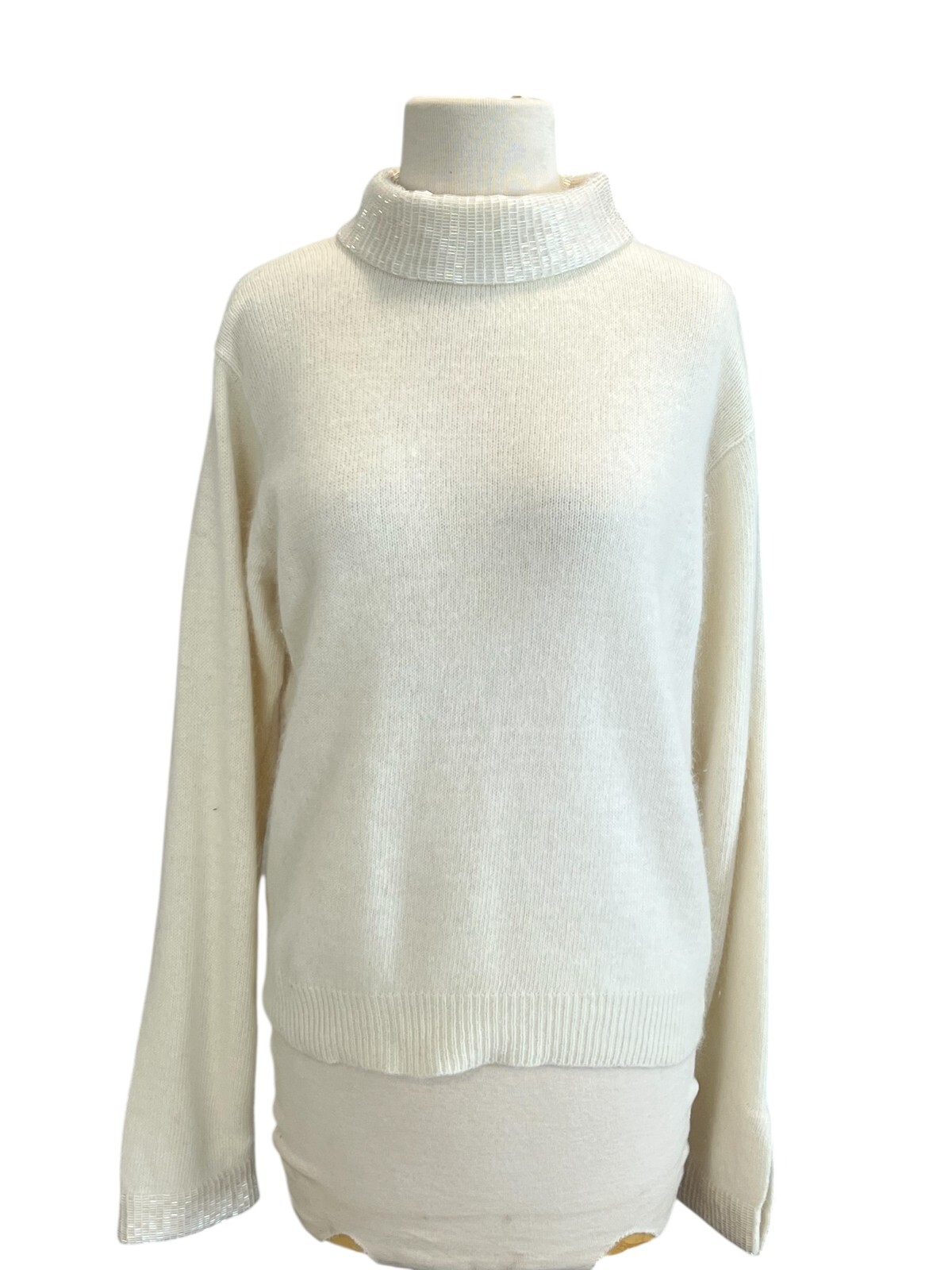 ROBERT SCOTT LTD/Vintage Womens Lambswool Angora Turtle Neck Sweater Size 38