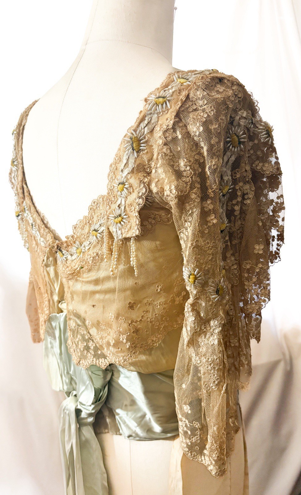 Antique dress bodice Edwardian 1900s Mrs. Donovan NYC – Couture