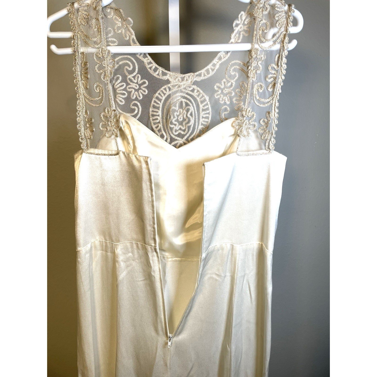 Vintage Dress Evening Formal Bridal Gown Blondie And Me Beaded Embroidered Prom