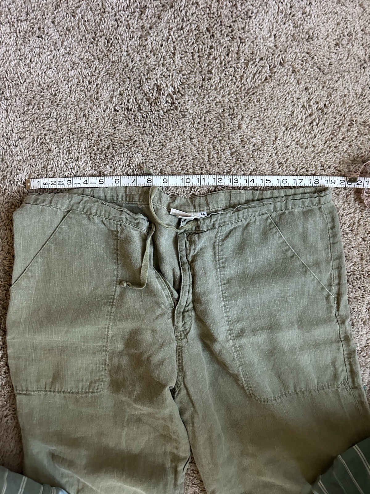 Vintage 100% Hemp Pants XL Sweetgrass Fibers Hippie Boho Dead Flare Soft Natural