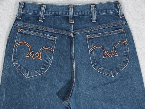 II05408 COOL VINTAGE 1970s ***BOOT CUT** WOMENS JEANS 27×29; REALLY NICE!