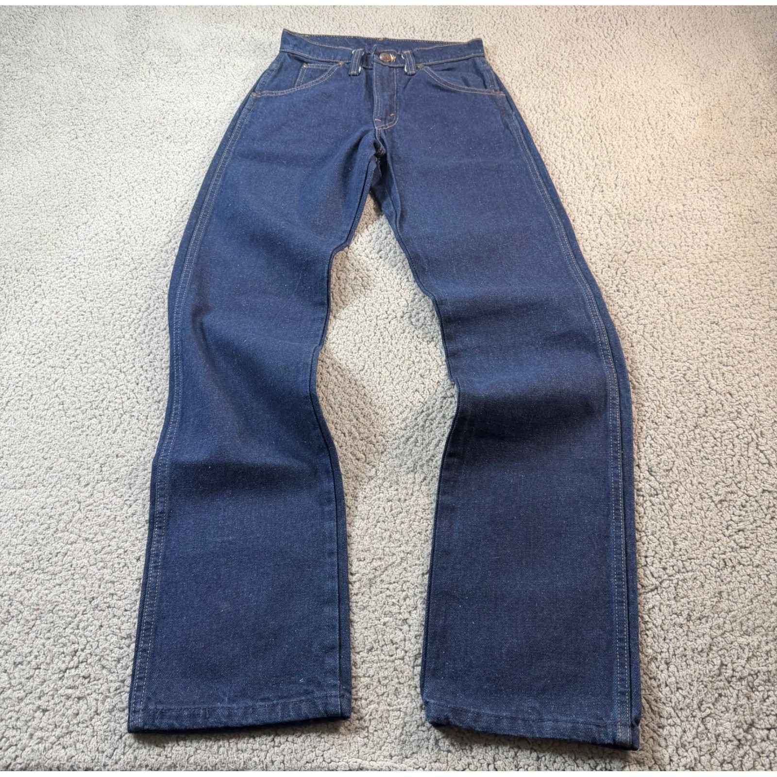 Vintage Dee Cee Brand Western Jeans Womens 24×31 Straight Leg Dark Denim USA