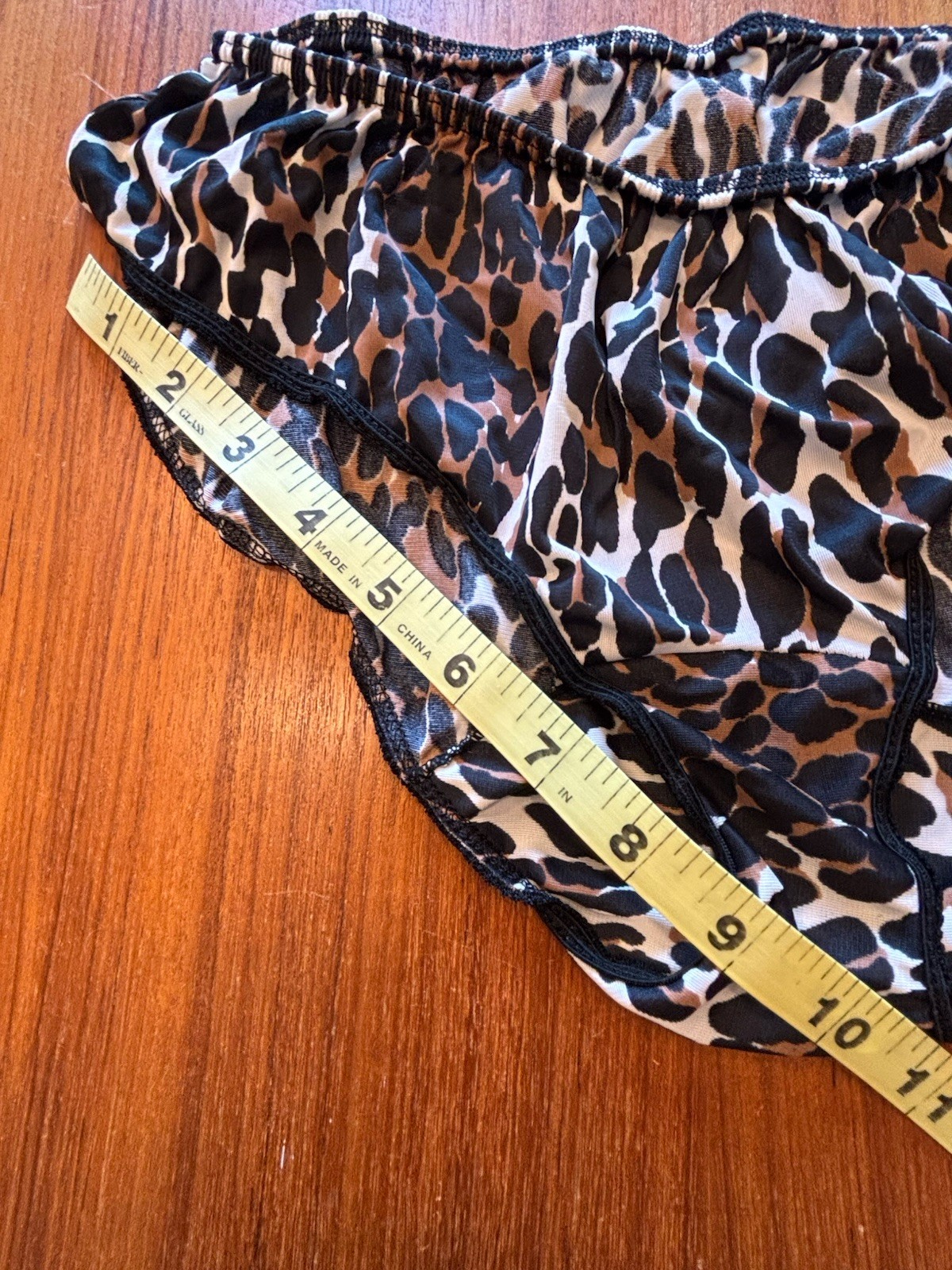 Vtg Groovy 60’s Vanity Fair Leopard Print 3 Piece Nylon Sleepwear Set Medium
