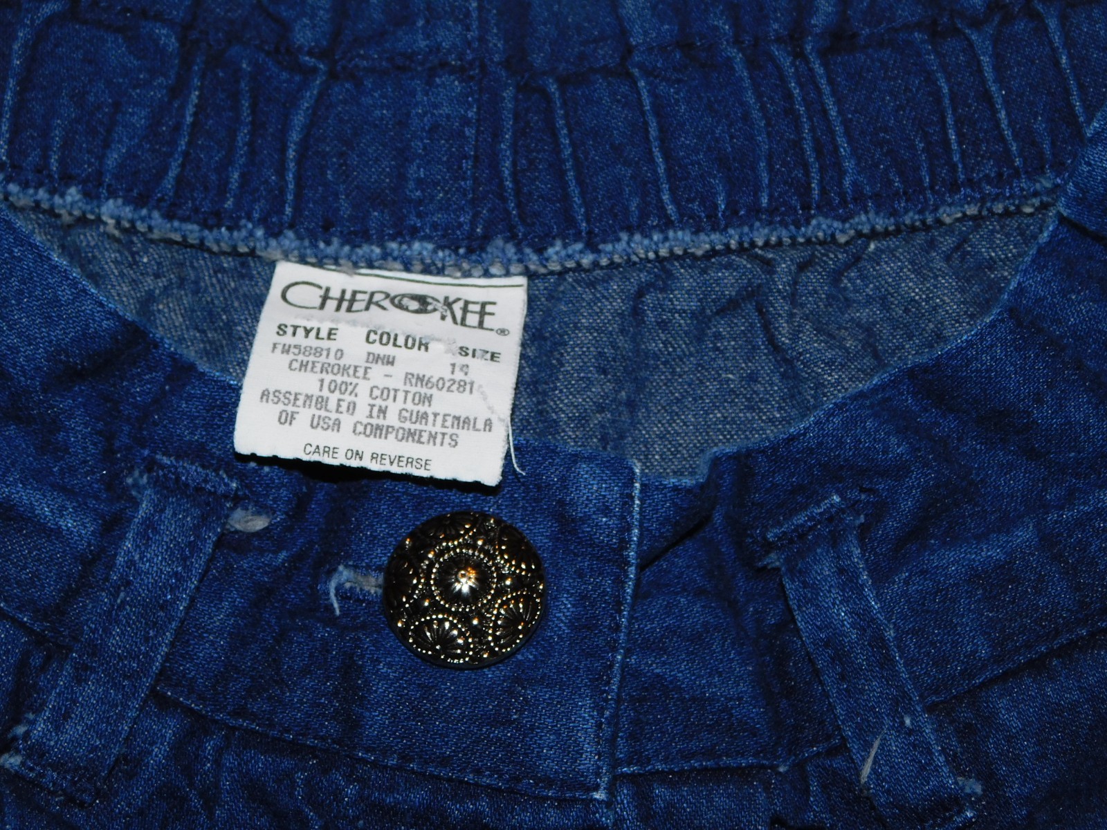 VTG 80s DENIM SKIRT WESTERN COWGIRL BUTTON FRONT BOHO A LINE MIDI sz 14 M/L