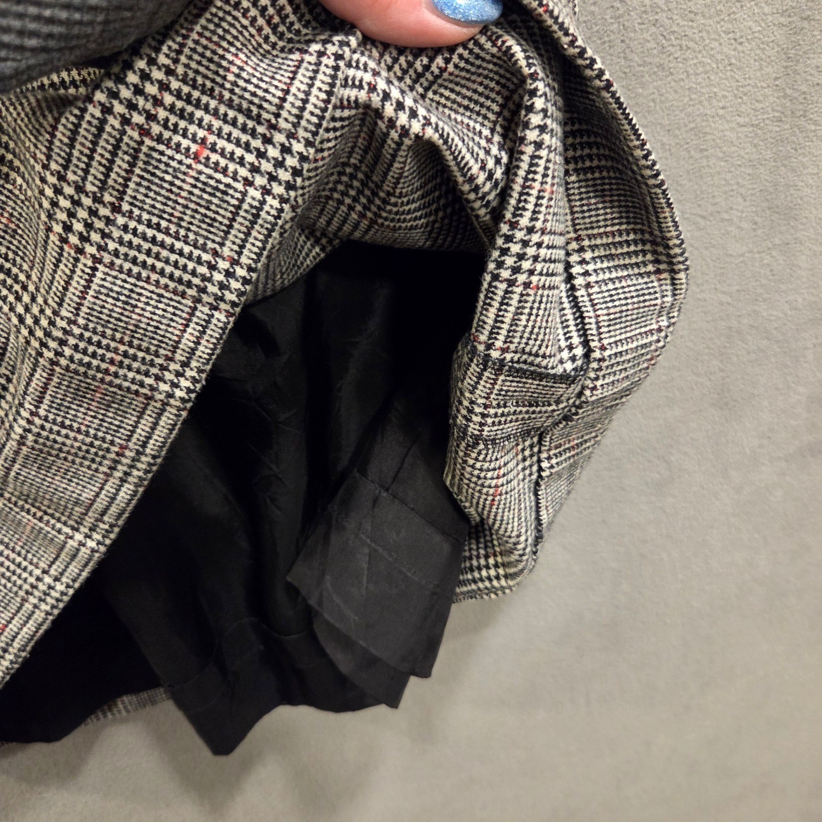 Vintage Gilmor Glen Check Plaid Pencil Skirt Women Size 10 Dark Academia Preppy