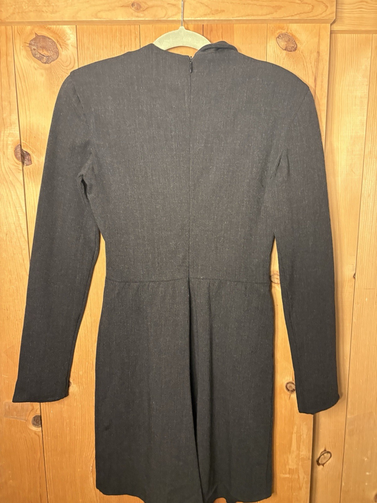 VTG Emporio Armani black asymmetric double-front blazer ROMPER Wool XS/S 36/26”