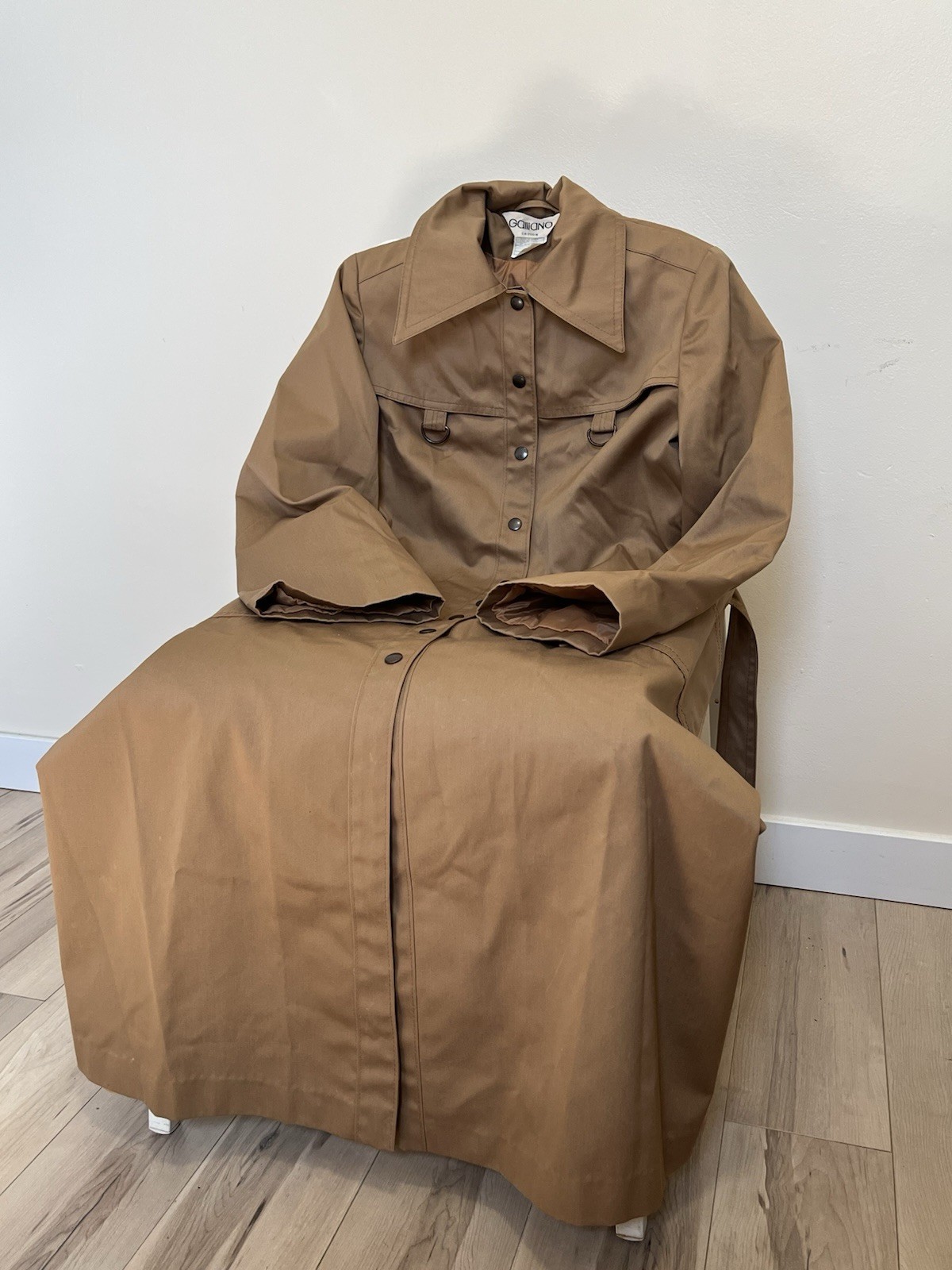 Vintage Trench coat Brand John Galliano 1970s 1980s.