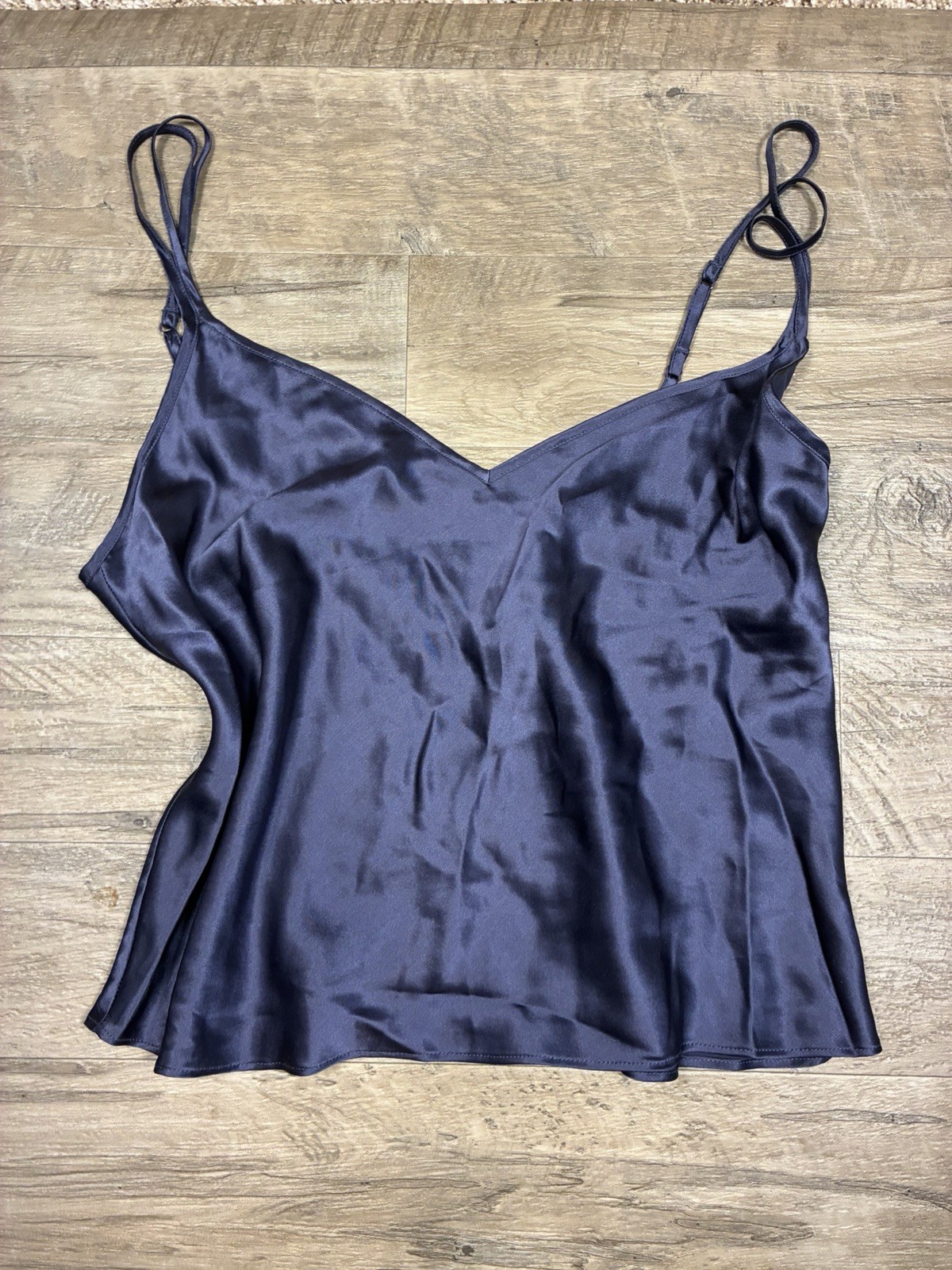 Vintage Y2K Victoria Secret 100% Silk Cropped Camisole Size M Purple