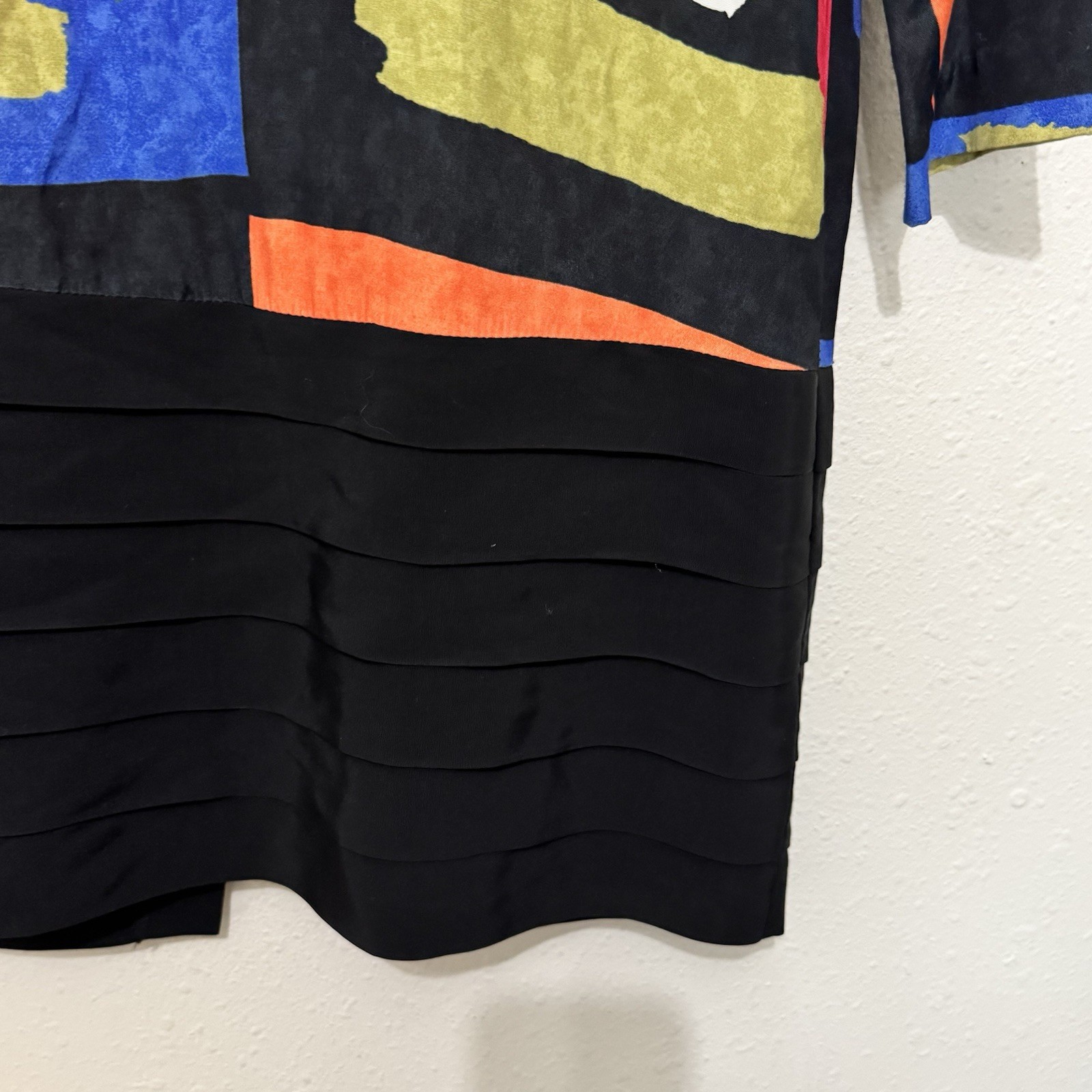 Vintage KC Spencer Shift Dress size 6 Geometric Mondrian Art to Wear Abstract