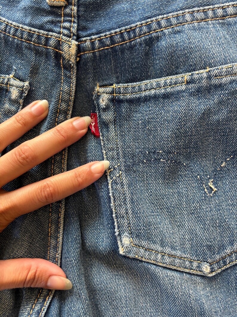 1950s Vintage Levi’s 701 jeans big E Hidden Rivets 27”